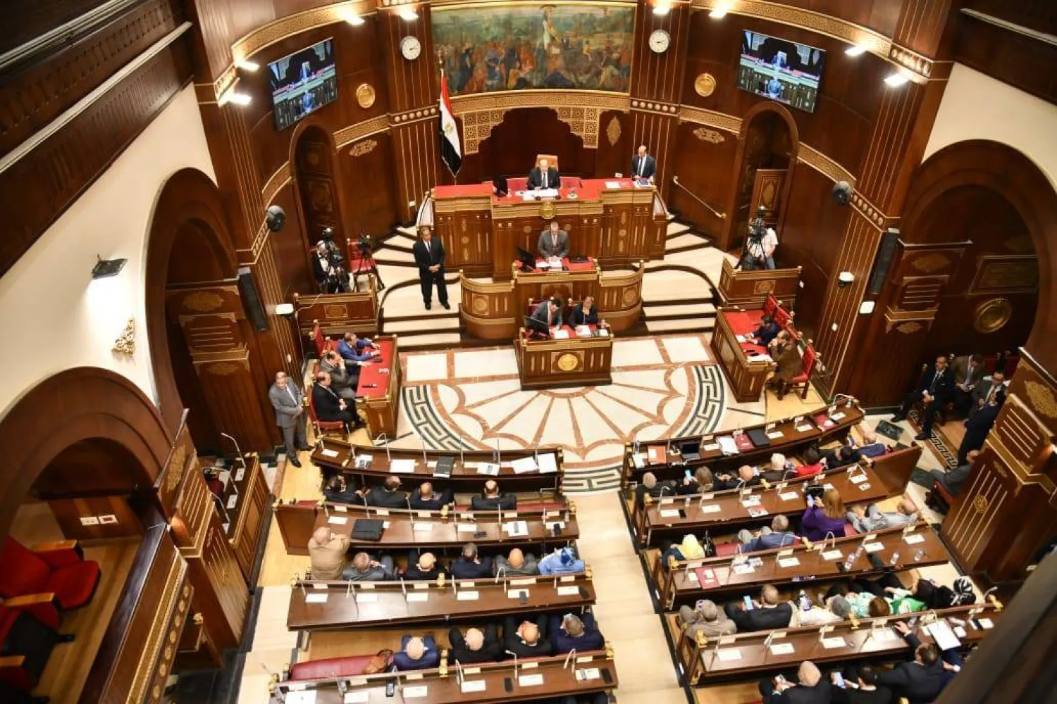 جلسة سابقة لمجلس الشيوخ المصري (مجلس الشيوخ)