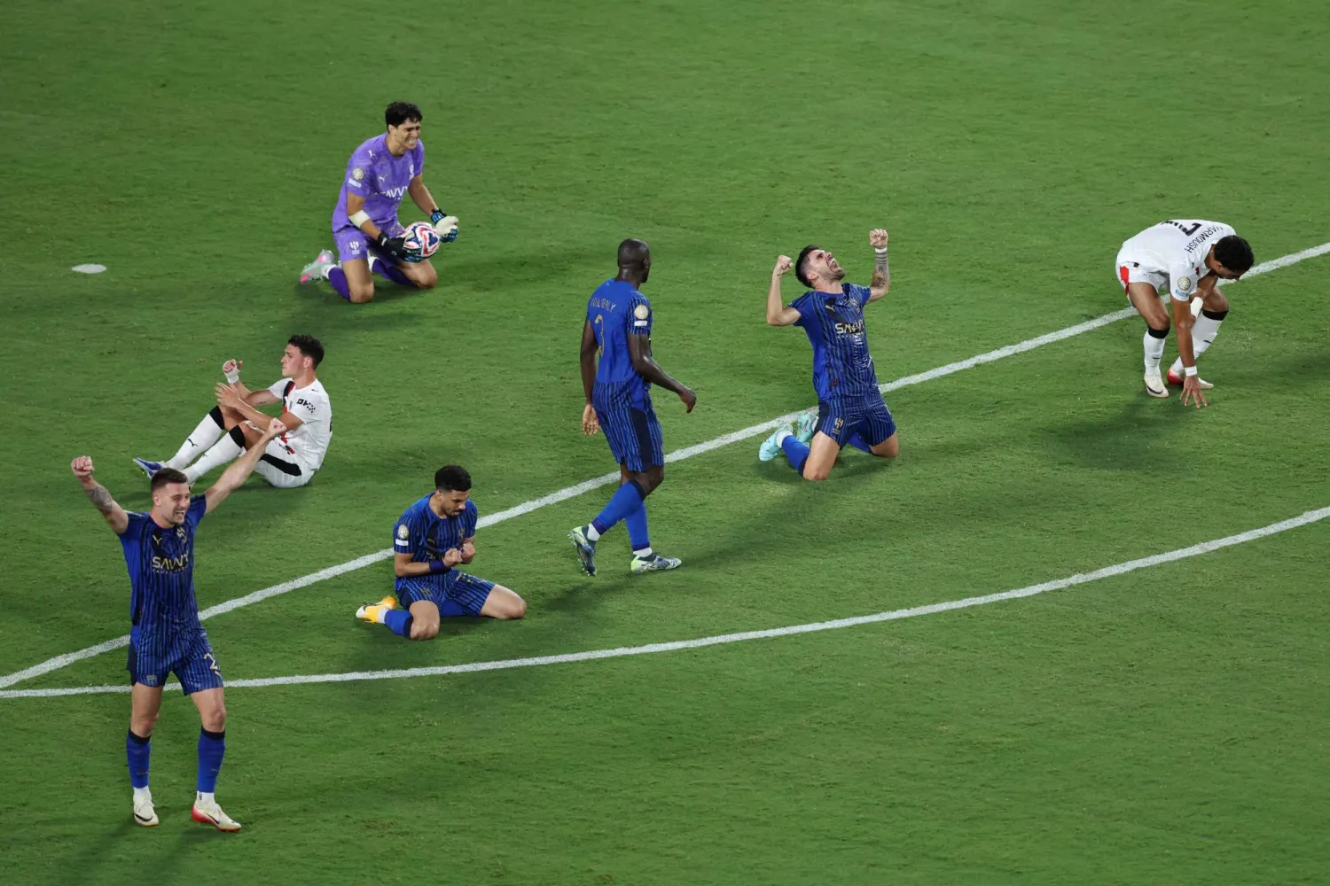 «الهلال» حقق أرقاماً قياسية على المنصات الاجتماعية خلال مشاركته بـ«مونديال الأندية» (أ.ف.ب)