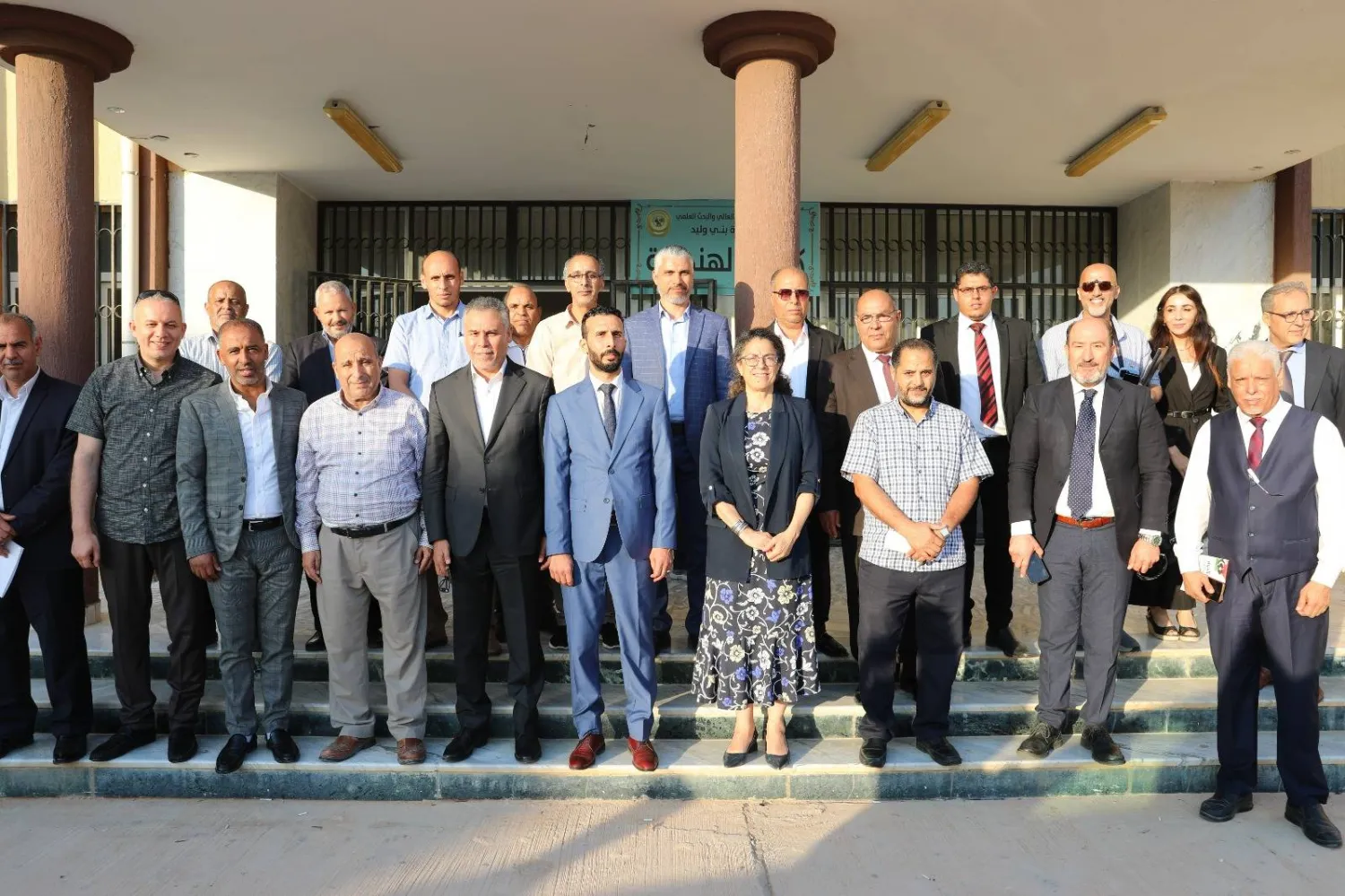 جانب من زيارة ستيفاني خوري إلى مدينة بني وليد الليبية (البعثة الأممية)