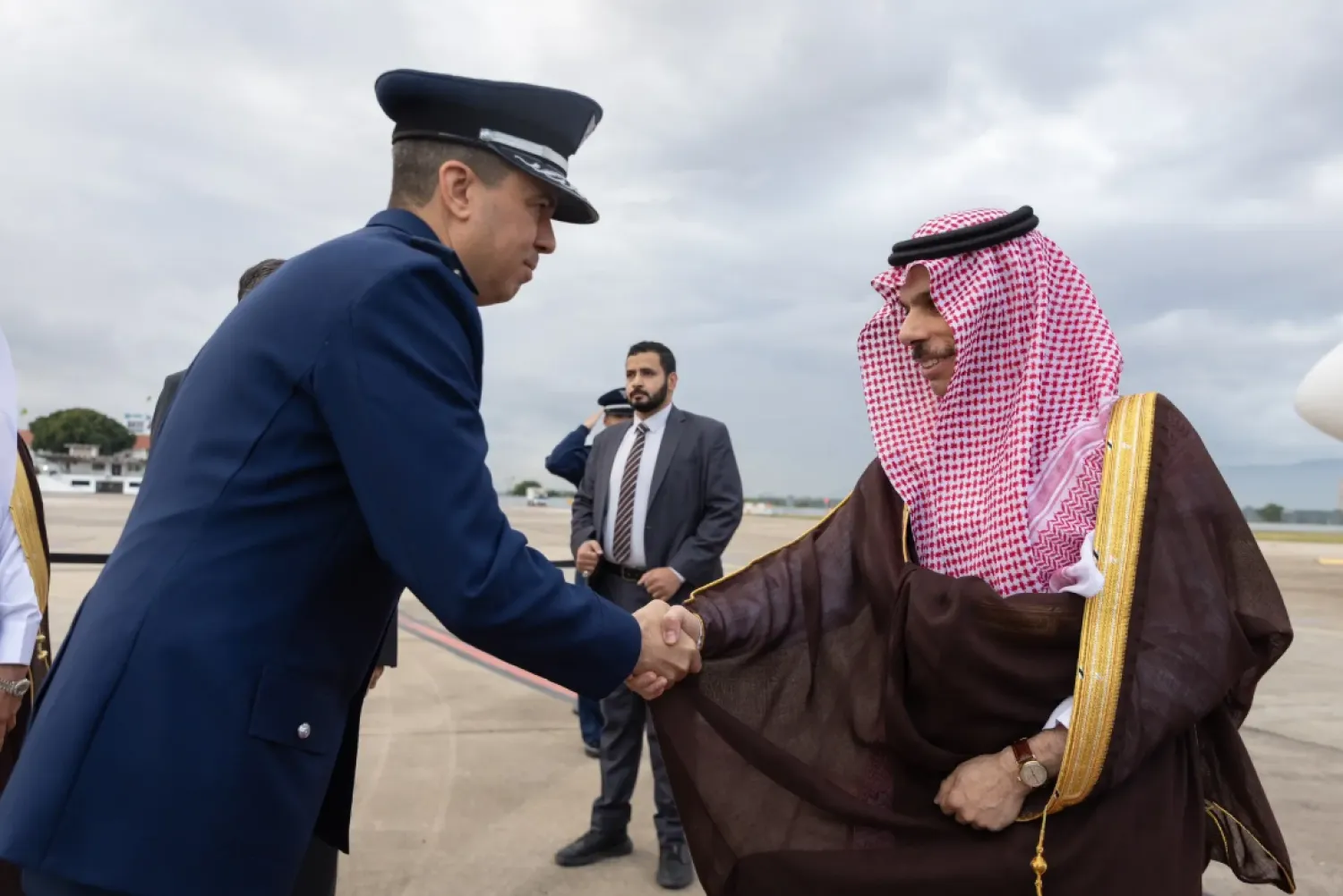 Saudi Minister of Foreign Affairs Prince Faisal bin Farhan bin Abdullah arrives in Rio de Janeiro, Brazil - SPA 