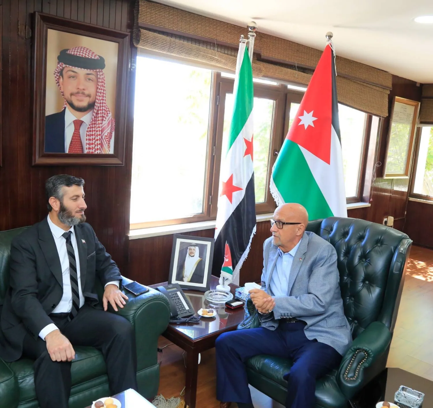 استقبال وزير المياه والري رائد أبو السعود الثلاثاء معاون وزير الطاقة السوري لشؤون موارد المياه أسامة أبو زيد رئيس اللجنة السورية الفنية للمياه (وزارة الري)