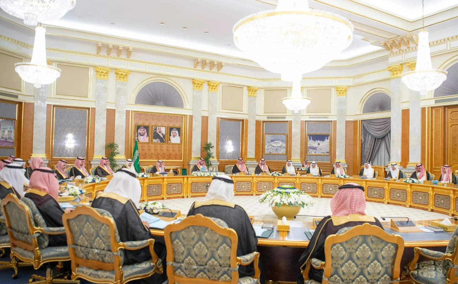 جلسة مجلس الوزراء برئاسة الأمير محمد بن سلمان في جدة الثلاثاء (واس)