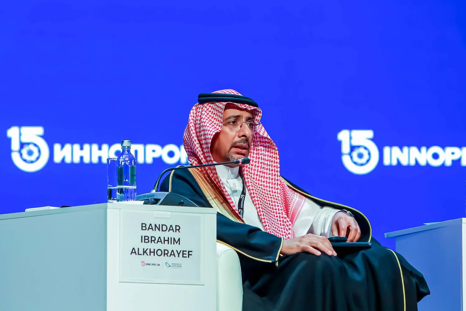 وزير الصناعة والثروة المعدنية السعودي مشاركاً في معرض دولي بيكاترينبورغ الروسية (وزارة الصناعة)
