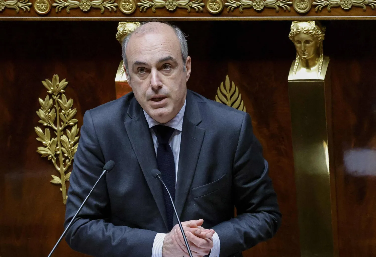 النائب اليميني المعتدل أوليفيه مارليكس الذي انتحر الاثنين في منزله (أ.ف.ب)