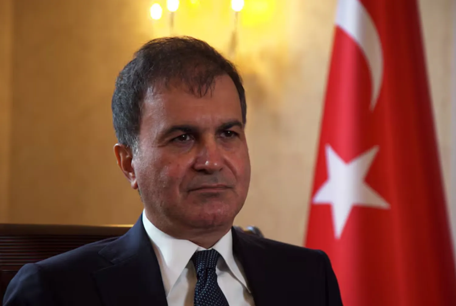 Türkiye's European Union Affairs Minister Omer Celik speaks during an interview with Reuters at the Turkish Embassy in London, Britain, September, 14, 2017. REUTERS/Will Russell/File photo 