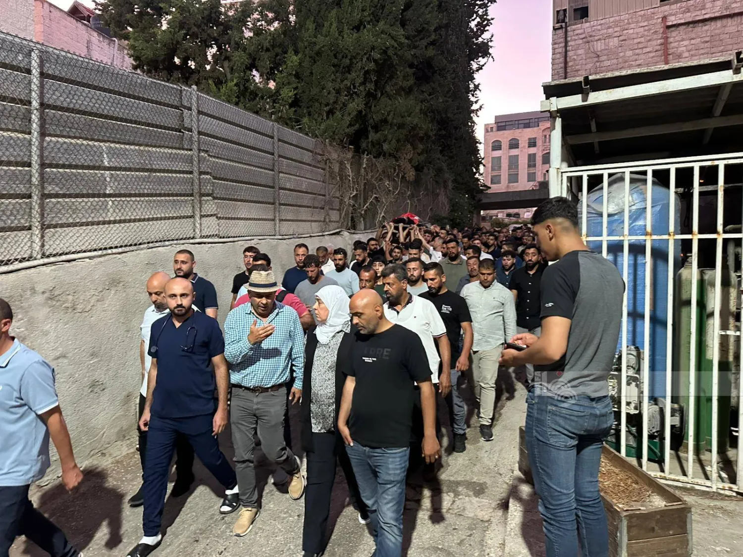 جنازة الفلسطيني الأميركي سيف الدين مصلط الذي قتله مستوطنون ضرباً حتى الموت قرب رام الله (وفا)