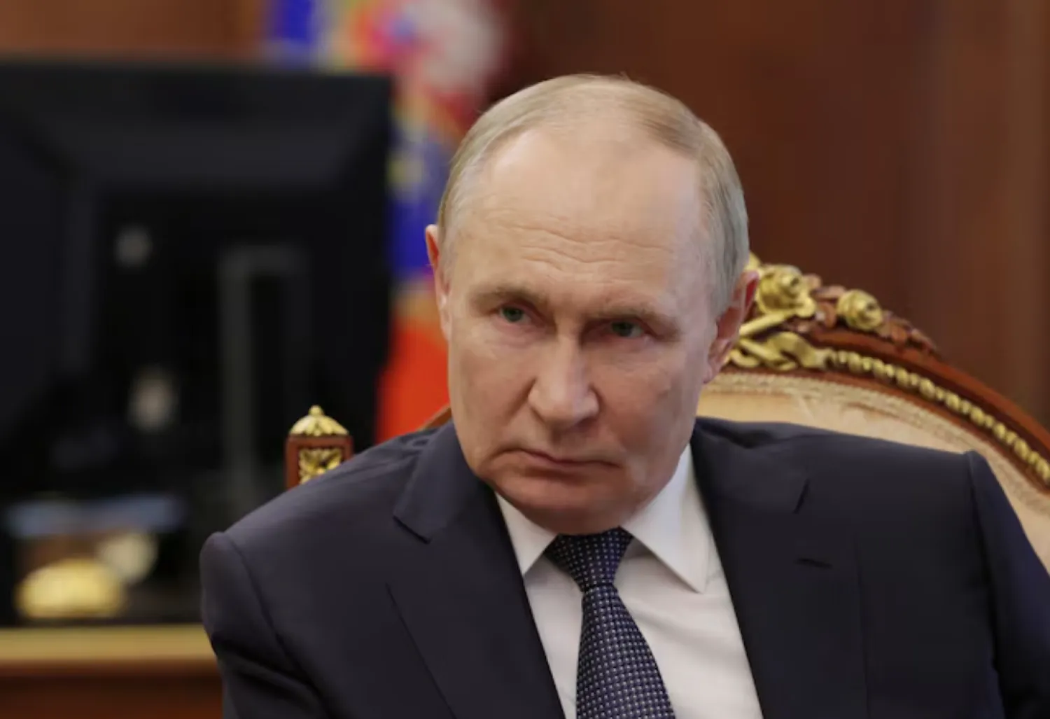 Russian President Vladimir Putin attends a meeting with Belgorod region governor Vyacheslav Gladkov in Moscow, Russia July 11, 2025. Sputnik/Mikhail Metzel/Pool via REUTERS/File Photo 