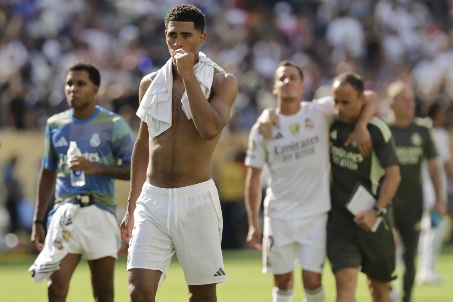 لاعب وسط ريال مدريد جود بيلينغهام (أ.ب)