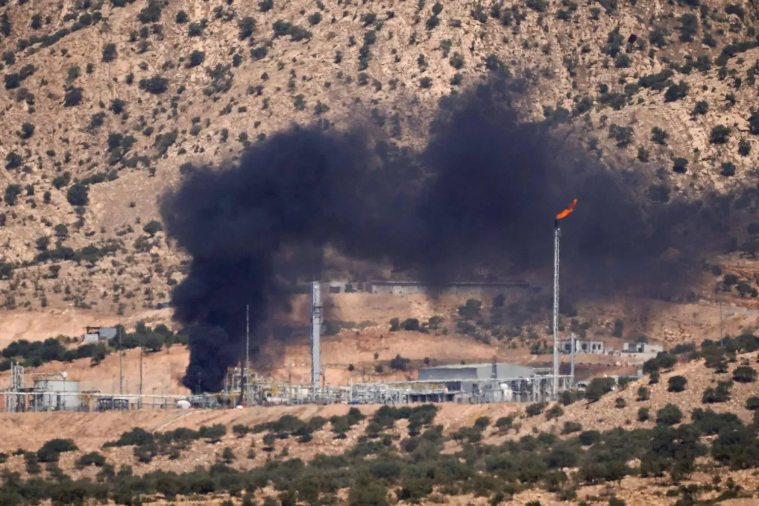 Irak Kürdistan Bölgesi'ndeki üç petrol sahasını bombalayan SİHA’ların görüntüleri (Arşiv-AFP)