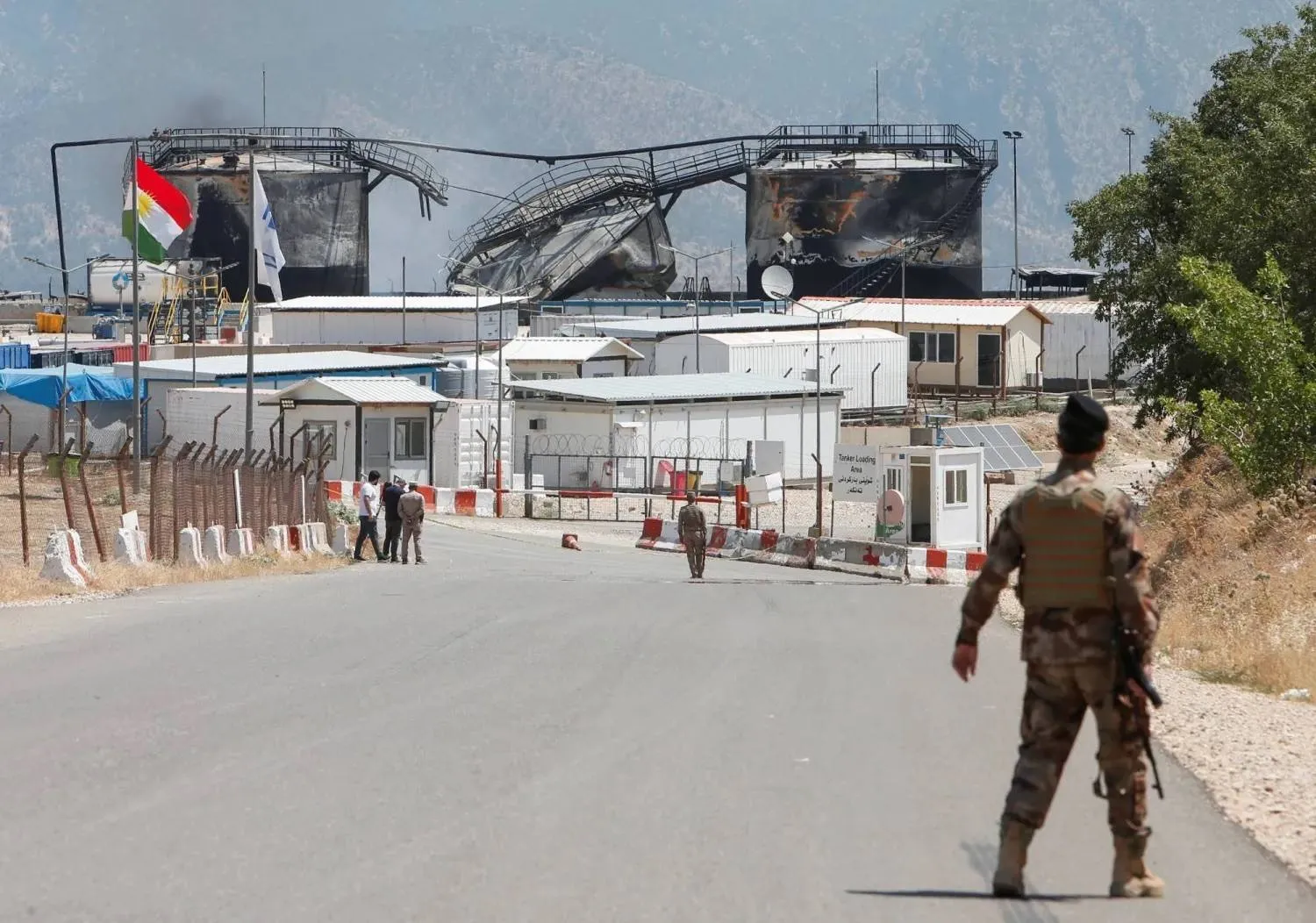 Kurdistan Regional Government Prime Minister Masrour Barzani stressed the need to put an end to attacks on the region, particularly targeting oil fields (Reuters)