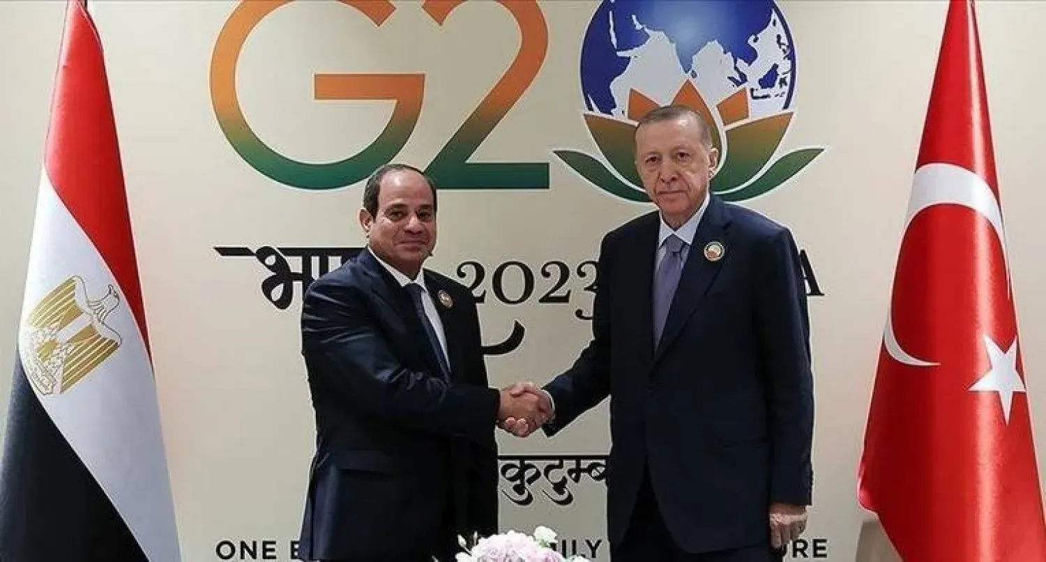 Cumhurbaşkanı Recep Tayyip Erdoğan ve Mısır Cumhurbaşkanı Abdulfettah Sisi G20 Zirvesi çerçevesinde bir araya geldi. (Arşiv - Türkiye Cumhurbaşkanlığı)