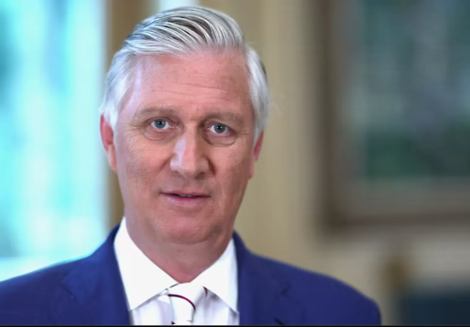 Belgium's King Philippe delivers a speech on the occasion of the upcoming Belgian National Day at the Royal Palace in Brussels, Belgium July 17, 2024. REUTERS/Yves Herman/Pool/File Photo 