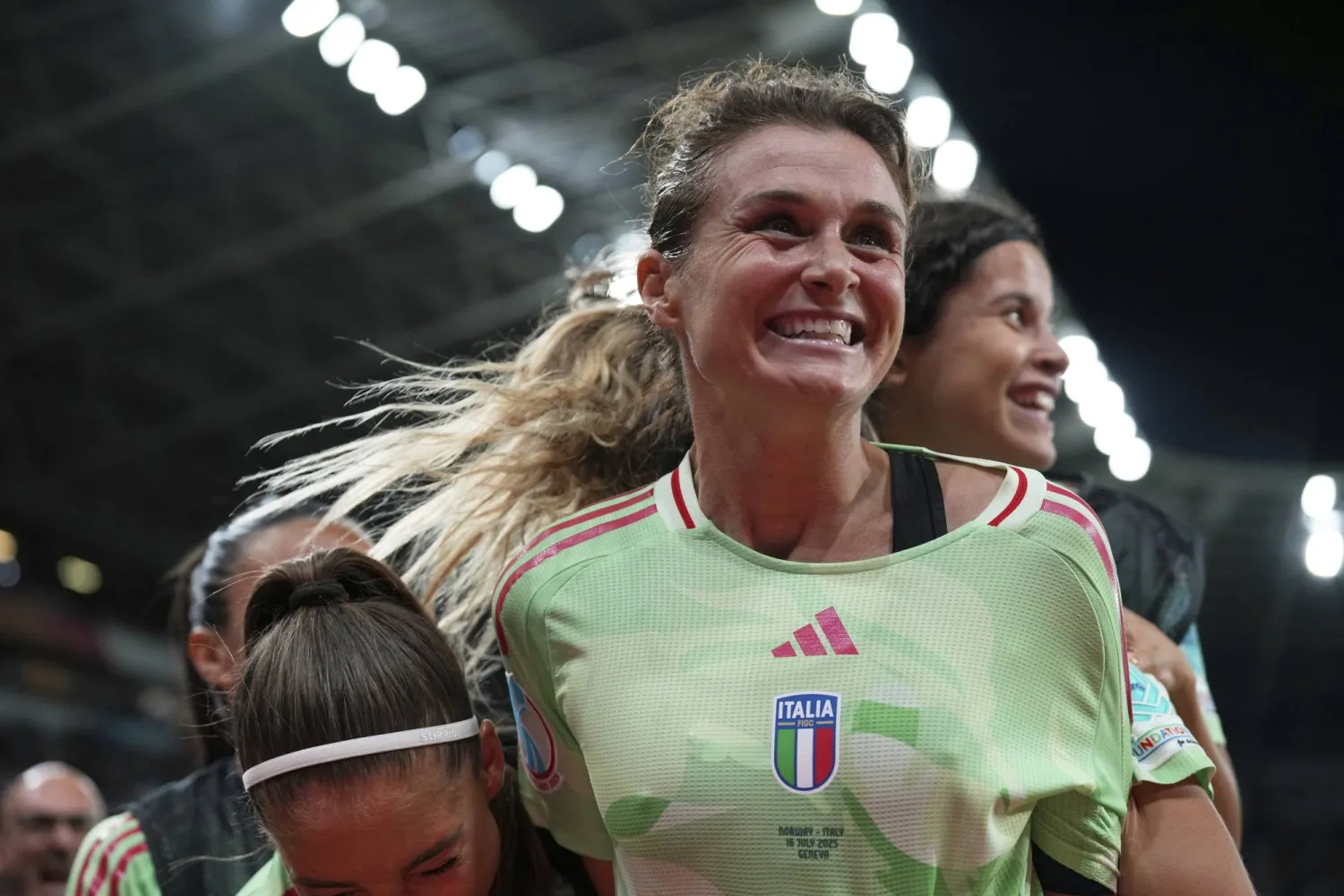 كريستيانا غريلي قائدة المنتخب الإيطالي (أ.ب)