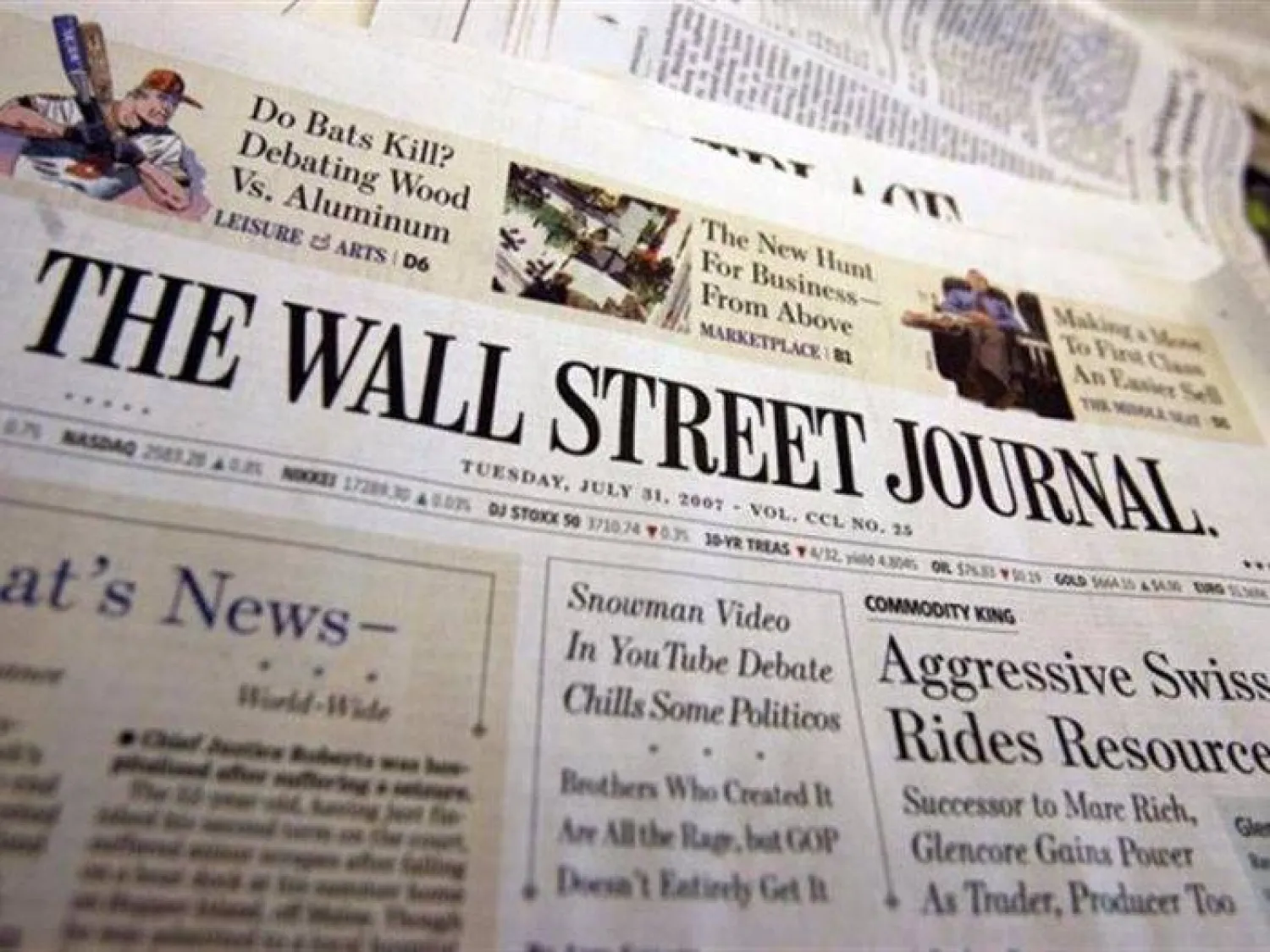 صحيفة وول ستريت جورنال (أرشيفية)