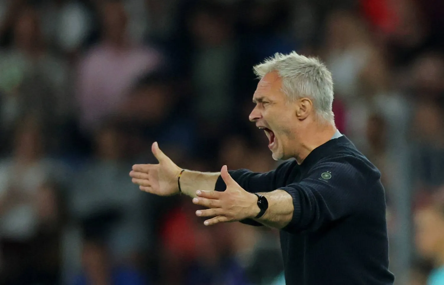 كريستيان فوك مدرب منتخب ألمانيا لكرة القدم النسائية (رويترز)