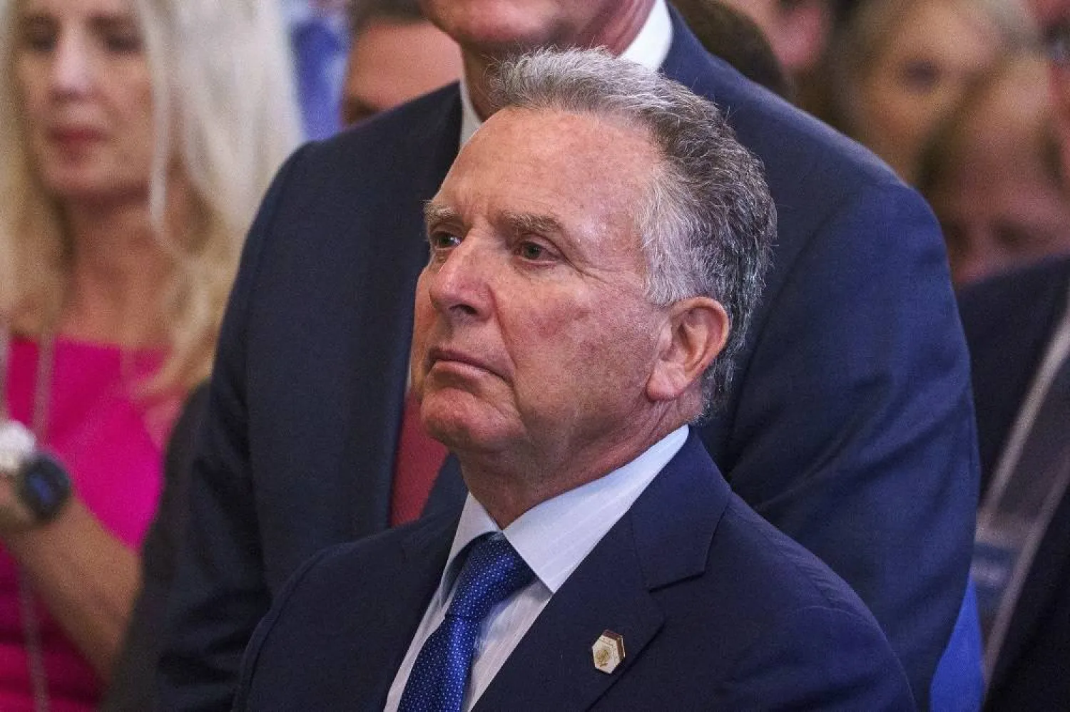 US Special Envoy to the Middle East Steve Witkoff looks on as US President Donald Trump signs the “Halt All Lethal Trafficking of Fentanyl Act," at the White House, Washington, DC, USA, 16 July 2025. (EPA)