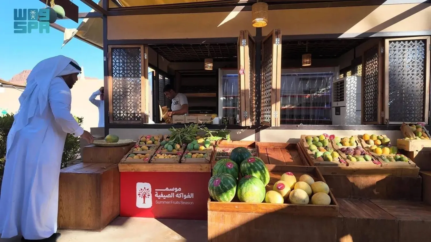 The Summer Fruits Season is one of AlUla’s most prominent agricultural production periods, with over 4,900 tons produced annually from around 216,000 fruit-bearing trees. (SPA)