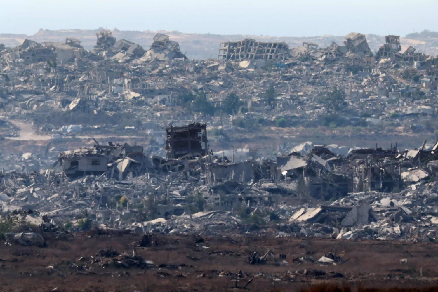 مبان مدمرة جراء الغارات الإسرائيلية في قطاع غزة 23 يوليو 2025 (أ.ف.ب)