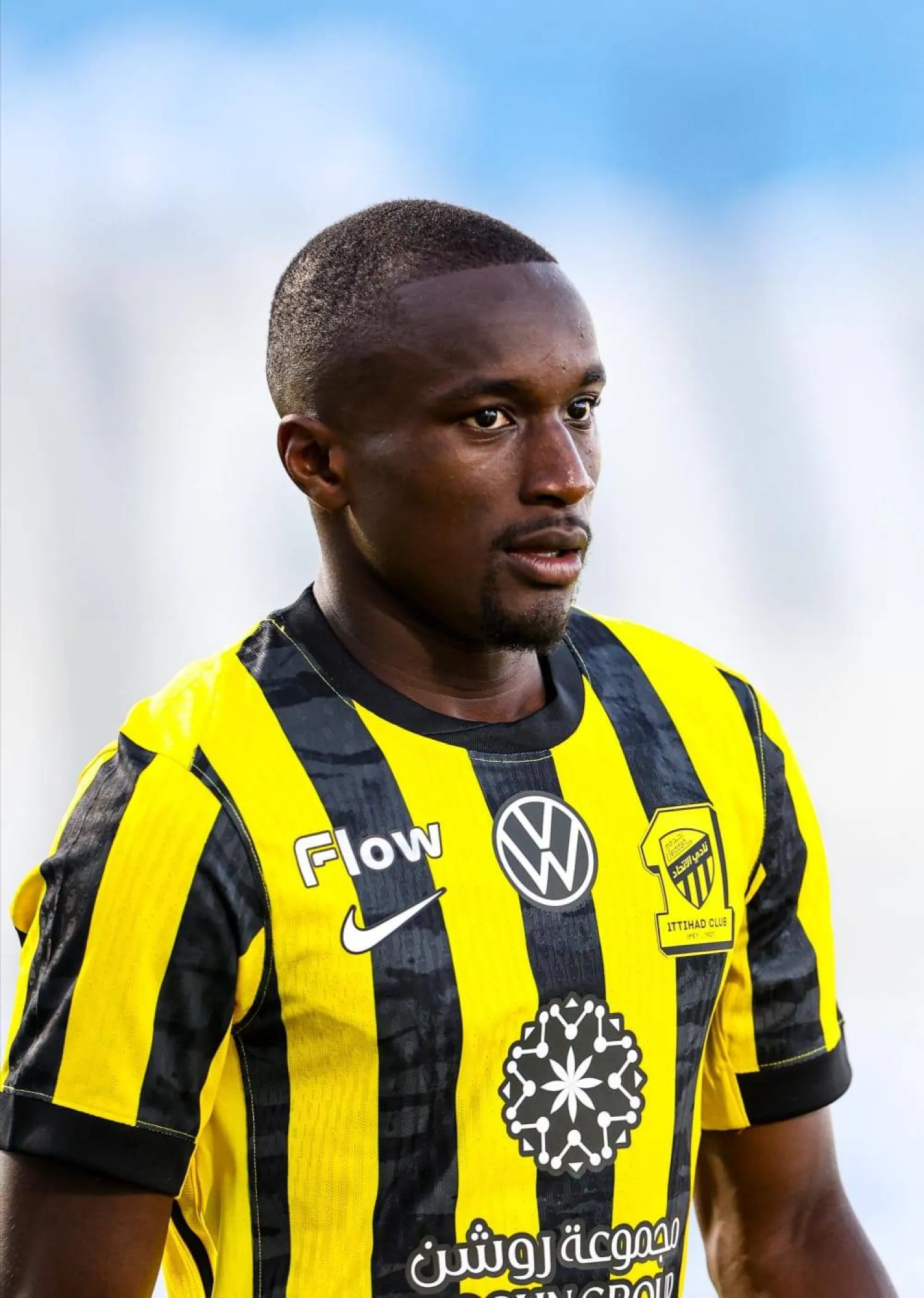 ديابي خلال مشاركته في المباراة (نادي الاتحاد)