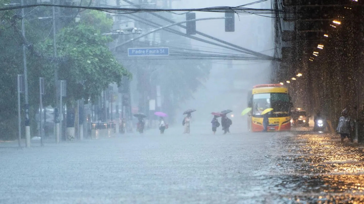 Tens of thousands were evacuated across Manila earlier this week by floodwaters. Ted ALJIBE / AFP
