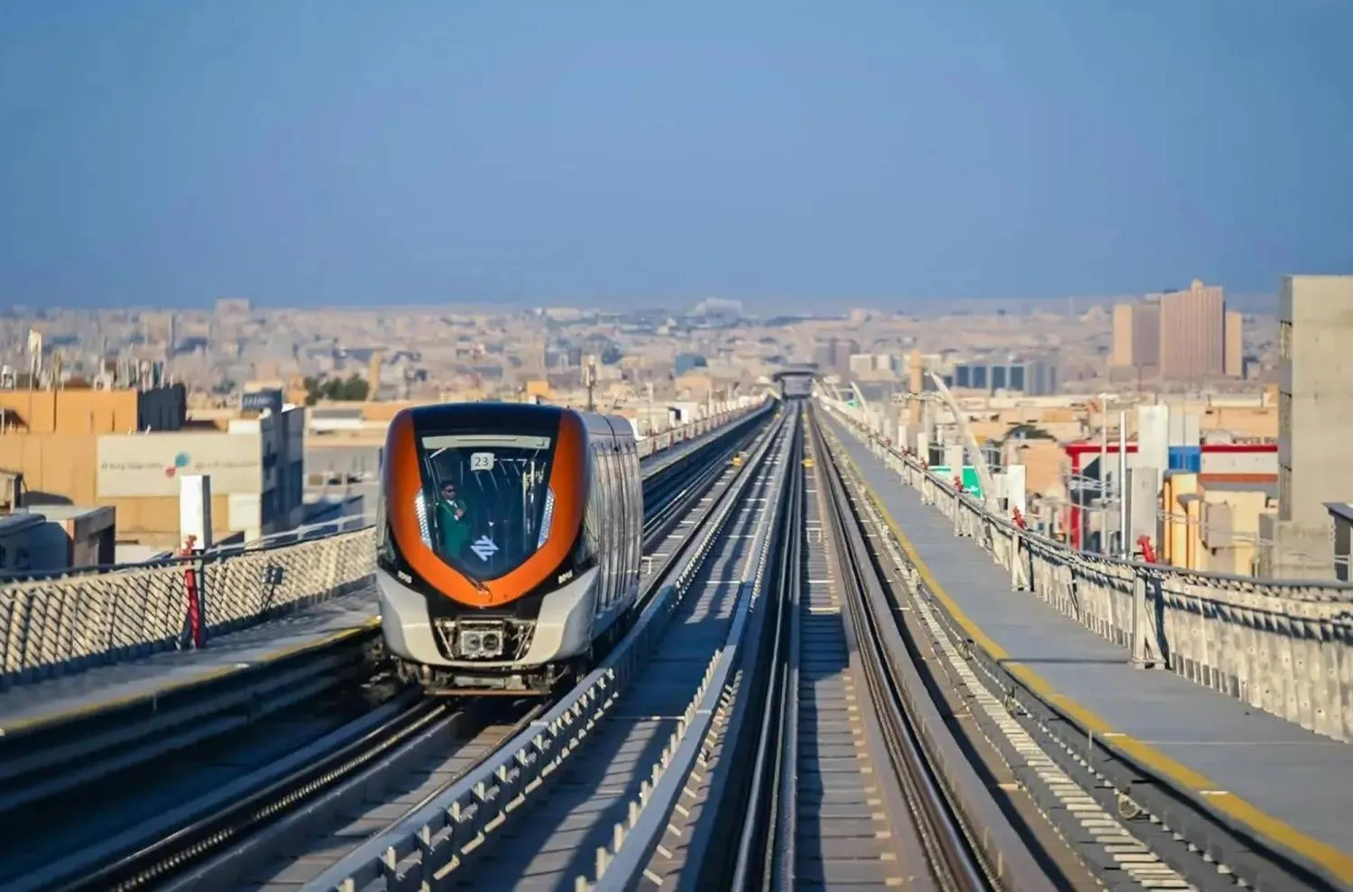 «قطار الرياض» ينطلق نحو وجهات جديدة عبر المسار البرتقالي (واس)