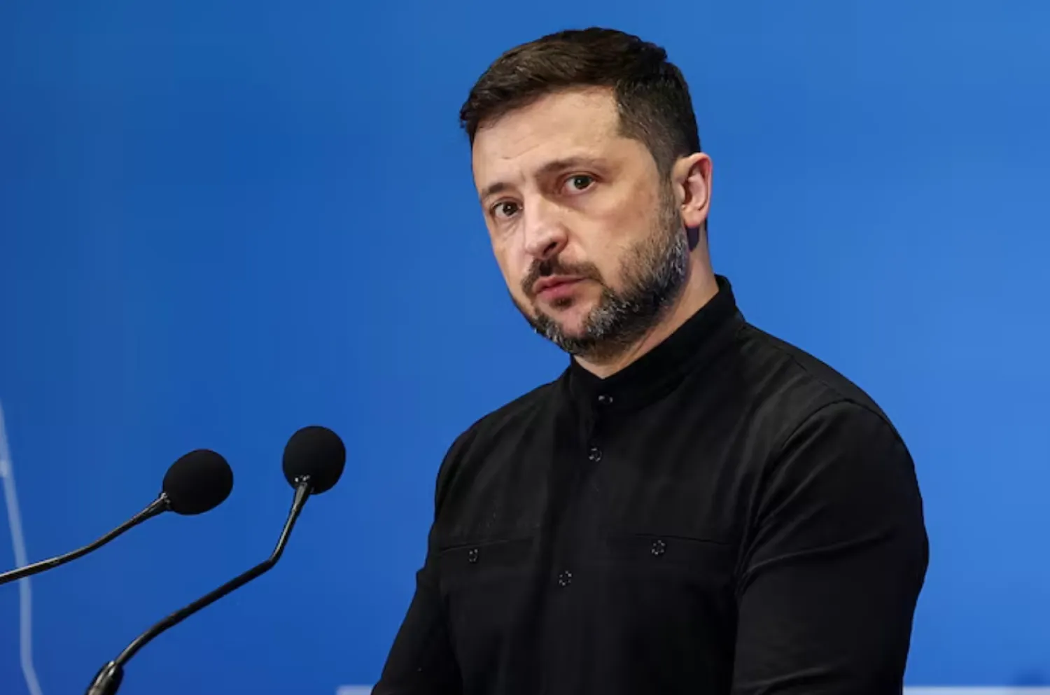 Ukrainian President Volodymyr Zelenskiy attends a press conference on the first day of the two-day Ukraine Recovery Conference (URC2025), on plans for the reconstruction of Ukraine, in Rome, Italy, July 10, 2025. REUTERS/Guglielmo Mangiapane/File Photo 