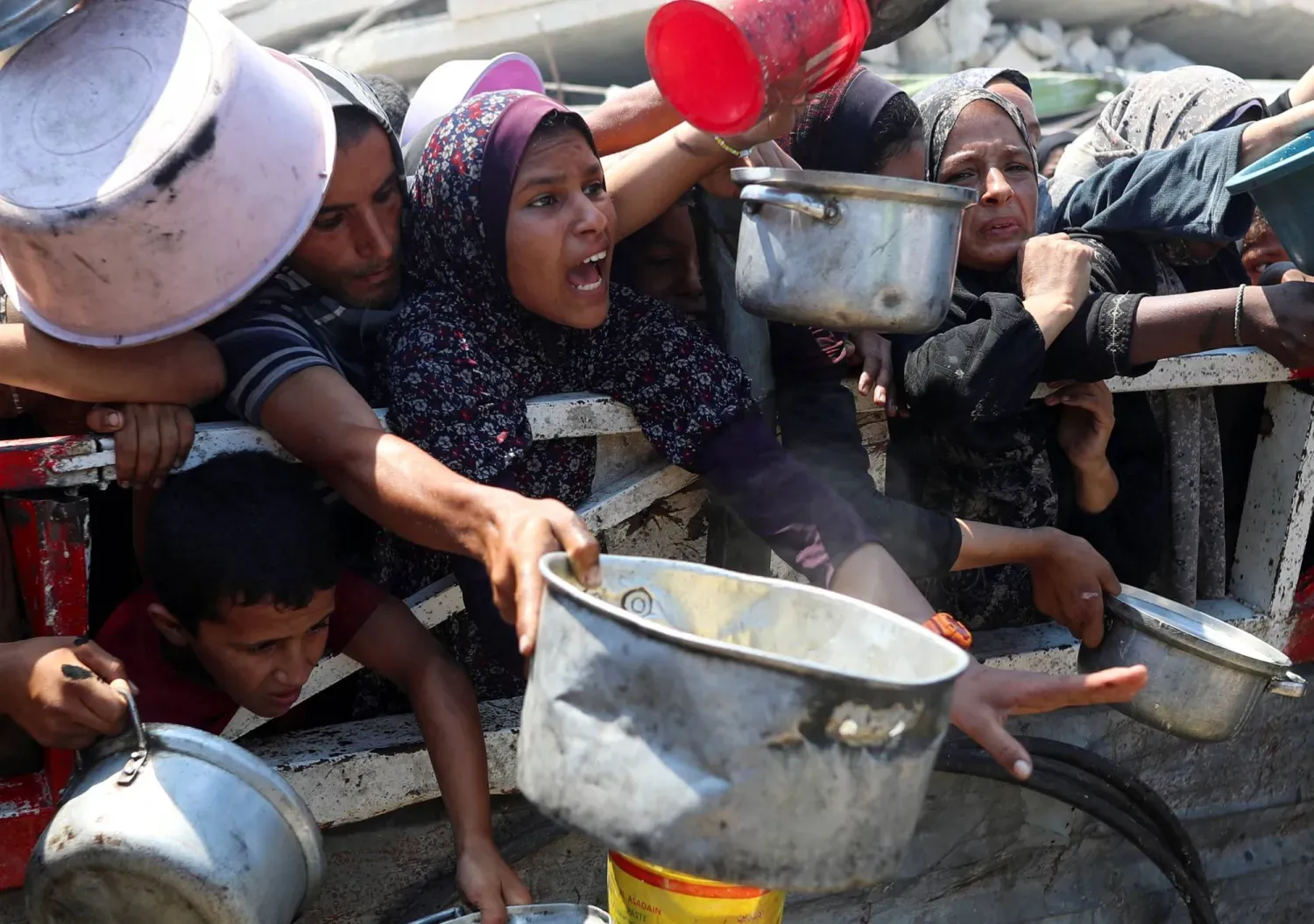 Gazze'deki yardım mutfaklarından biri, (Arşiv-Reuters)