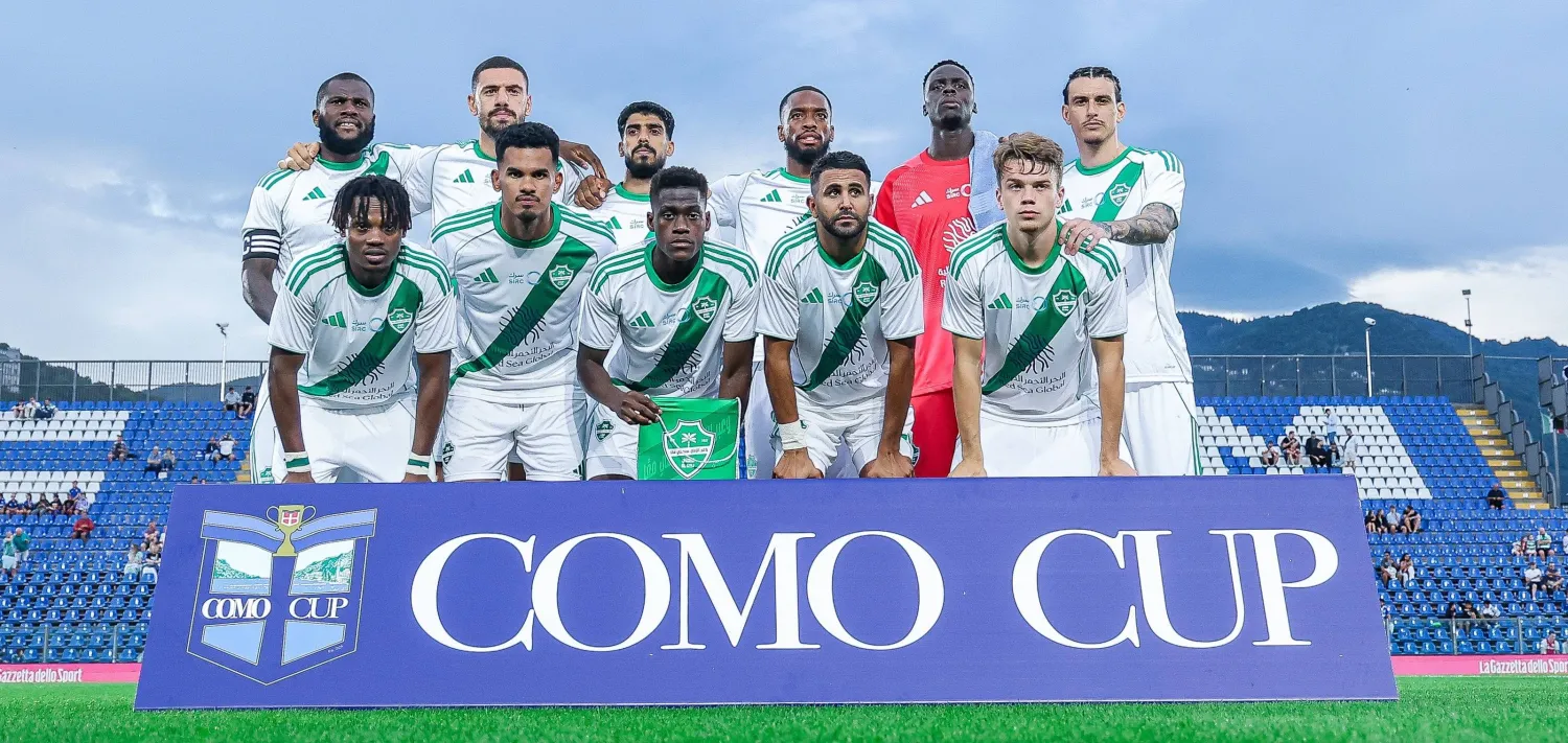 لاعبو الأهلي قبل انطلاق المباراة (النادي الأهلي)