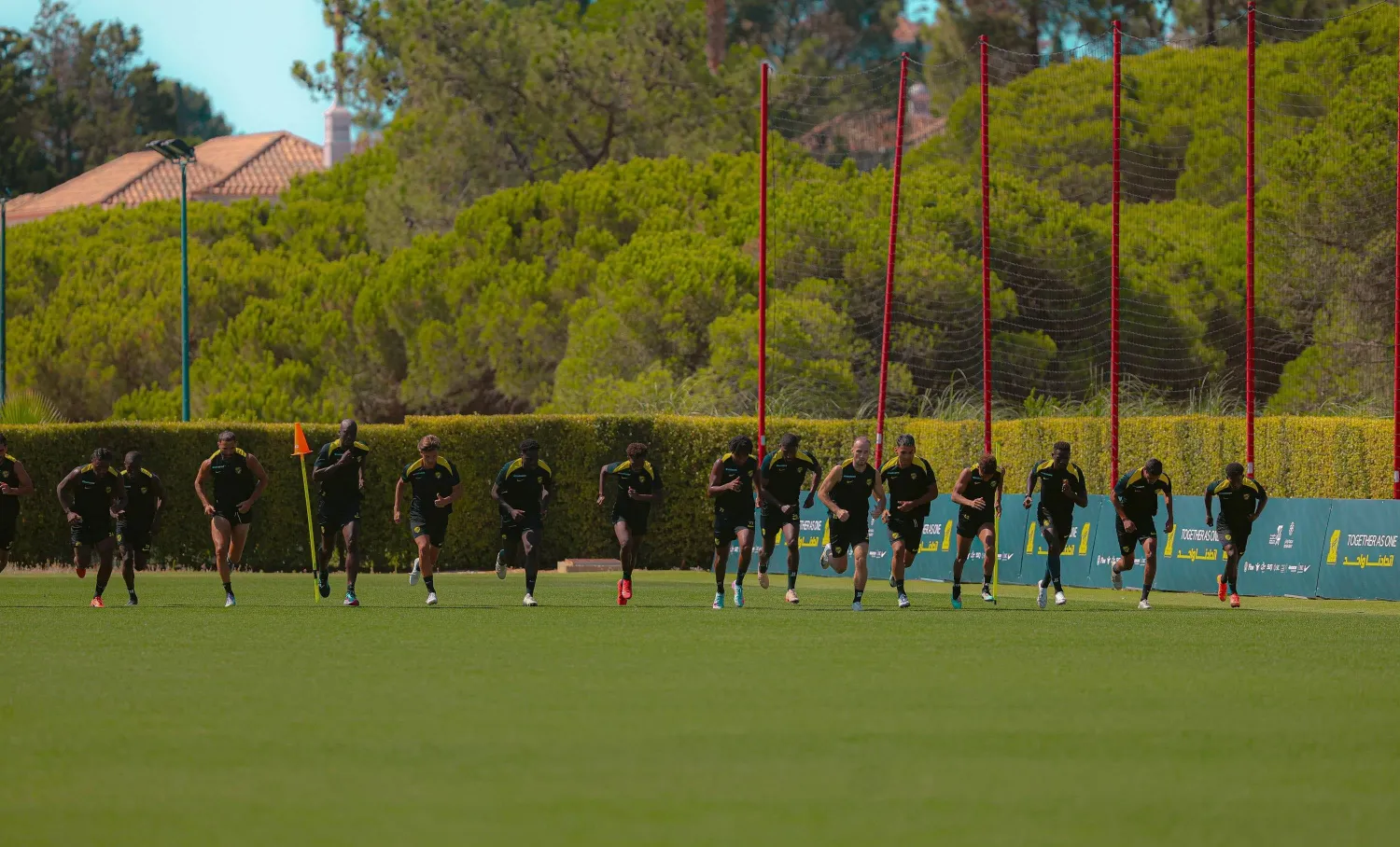 من تدريبات الاتحاد في معسكره الحالي بالبرتغال (نادي الاتحاد)