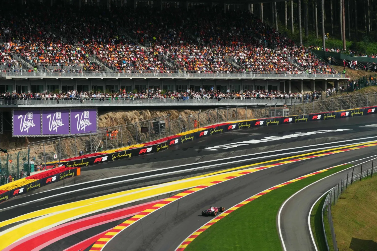 حلبة سبا فرانكورشان شهدت انطلاق السباق متأخراً (أ.ف.ب)