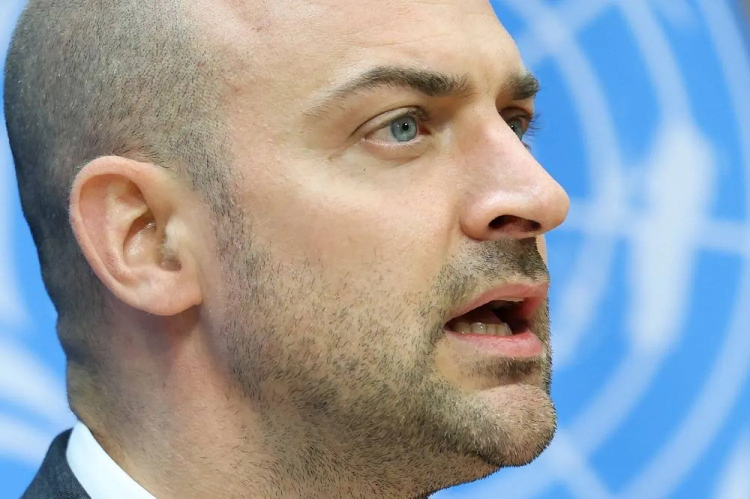 French Foreign Minister Jean-Noel Barrot speaks during a conference on a two-state solution for Israel and the Palestinians at UN headquarters on July 28, 2025 in New York City. (AFP)