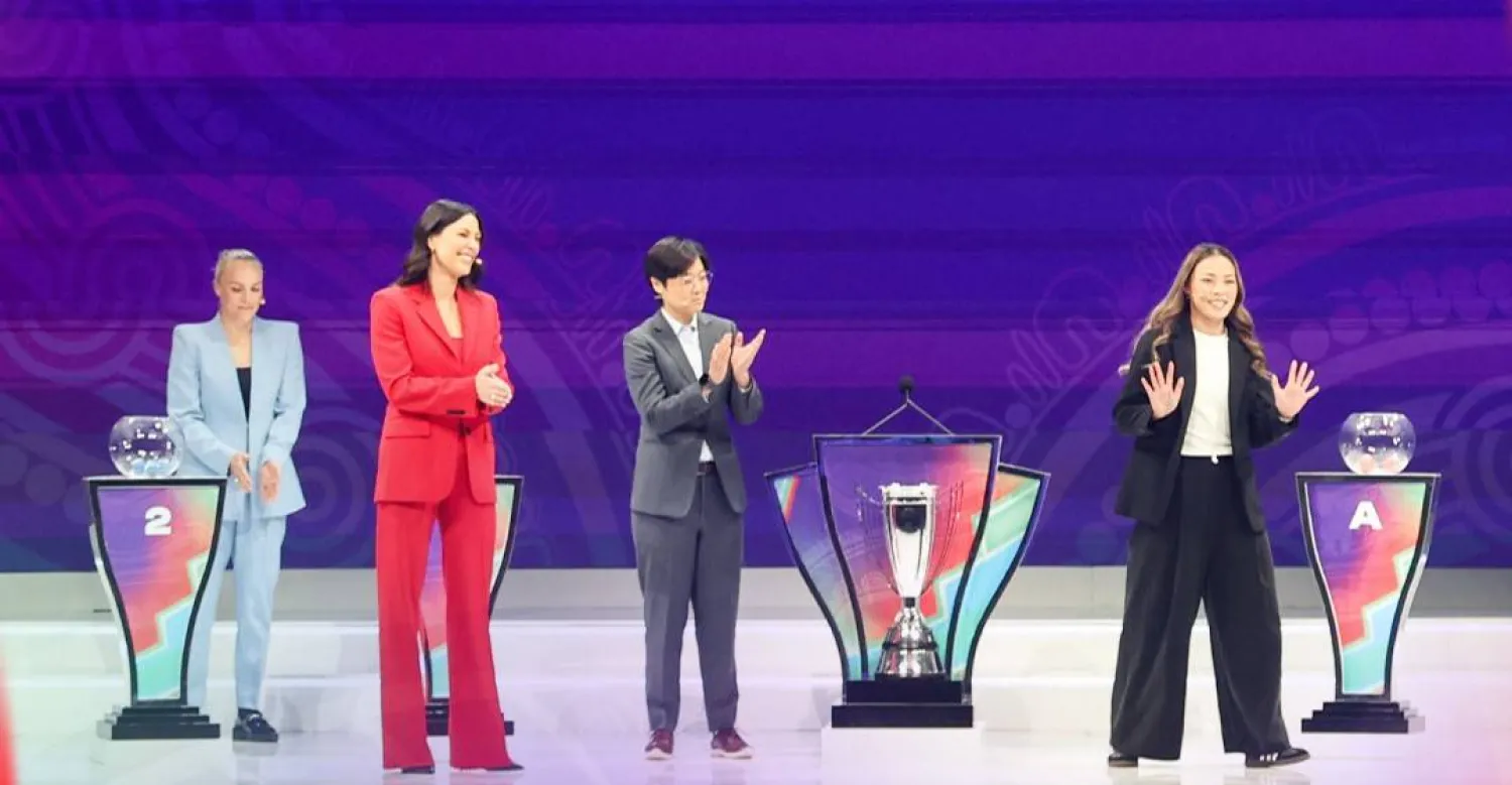 جانب من قرعة كأس آسيا للسيدات (الاتحاد الآسيوي)