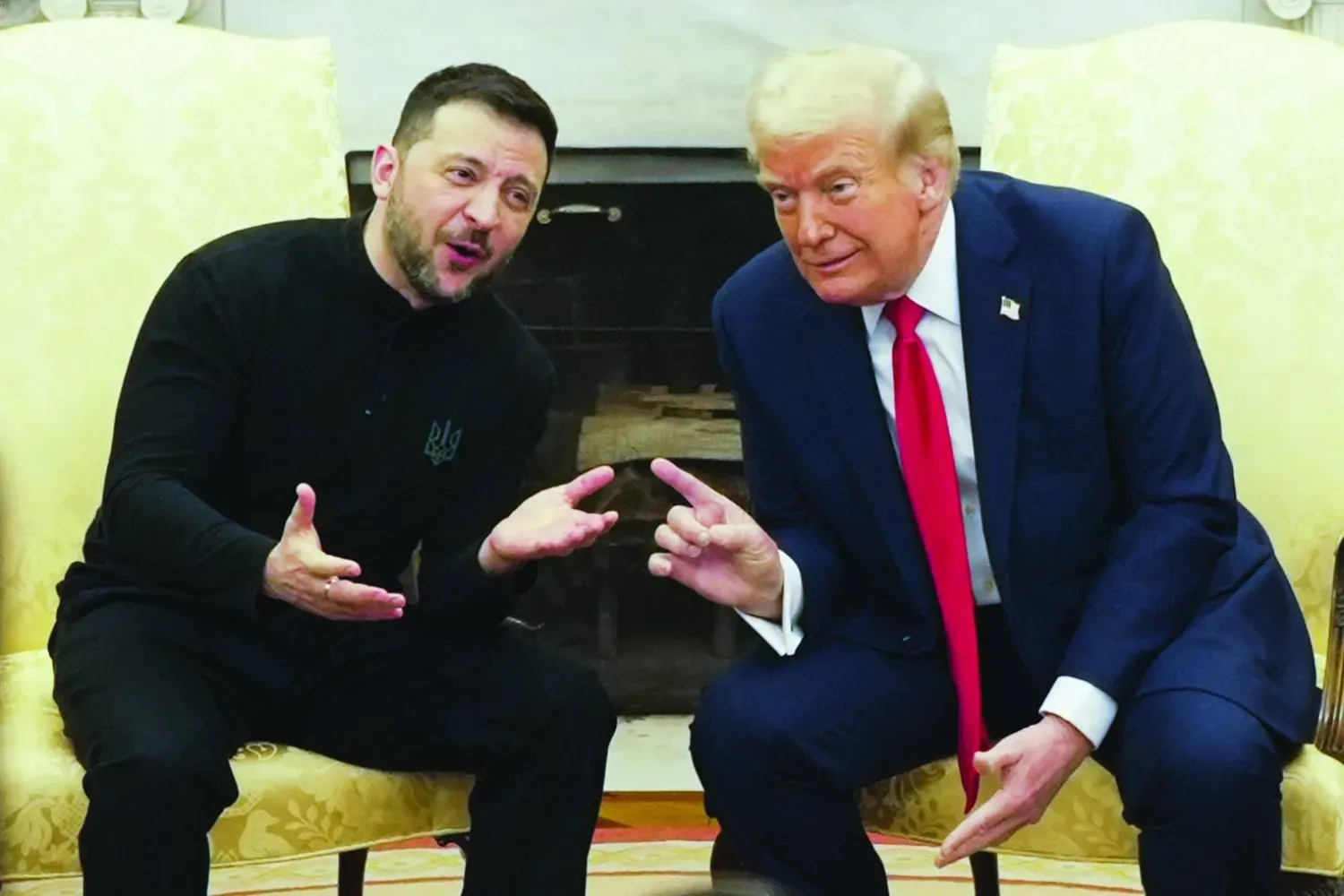 Ukrayna Devlet Başkanı Volodimir Zelenskiy ve ABD Başkanı Donald Trump, 28 Şubat'ta Beyaz Saray'da fırtınalı toplantı sırasında (Arşiv- AP)