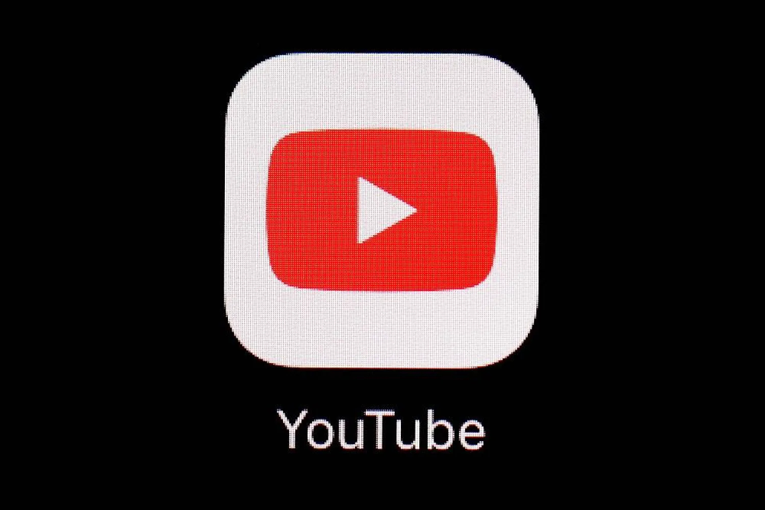 The YouTube app is displayed on an iPad in Baltimore. (AP)