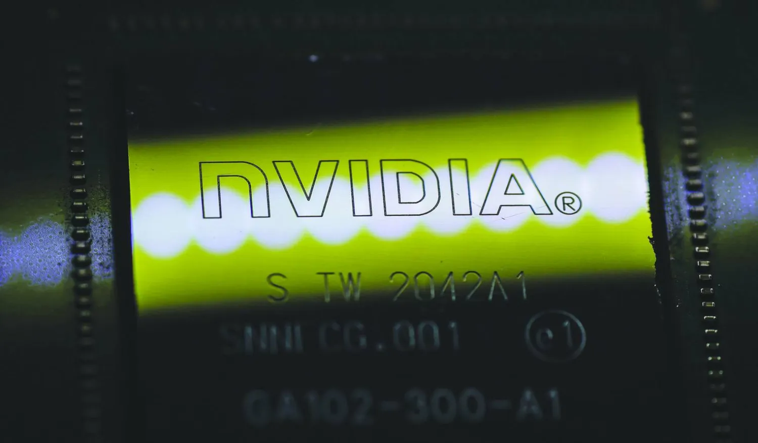 A photo illustration shows a discarded chip by US technology company Nvidia, in Berlin, Germany, 23 July 2025. EPA/HANNIBAL HANSCHKE ILLUSTRATION