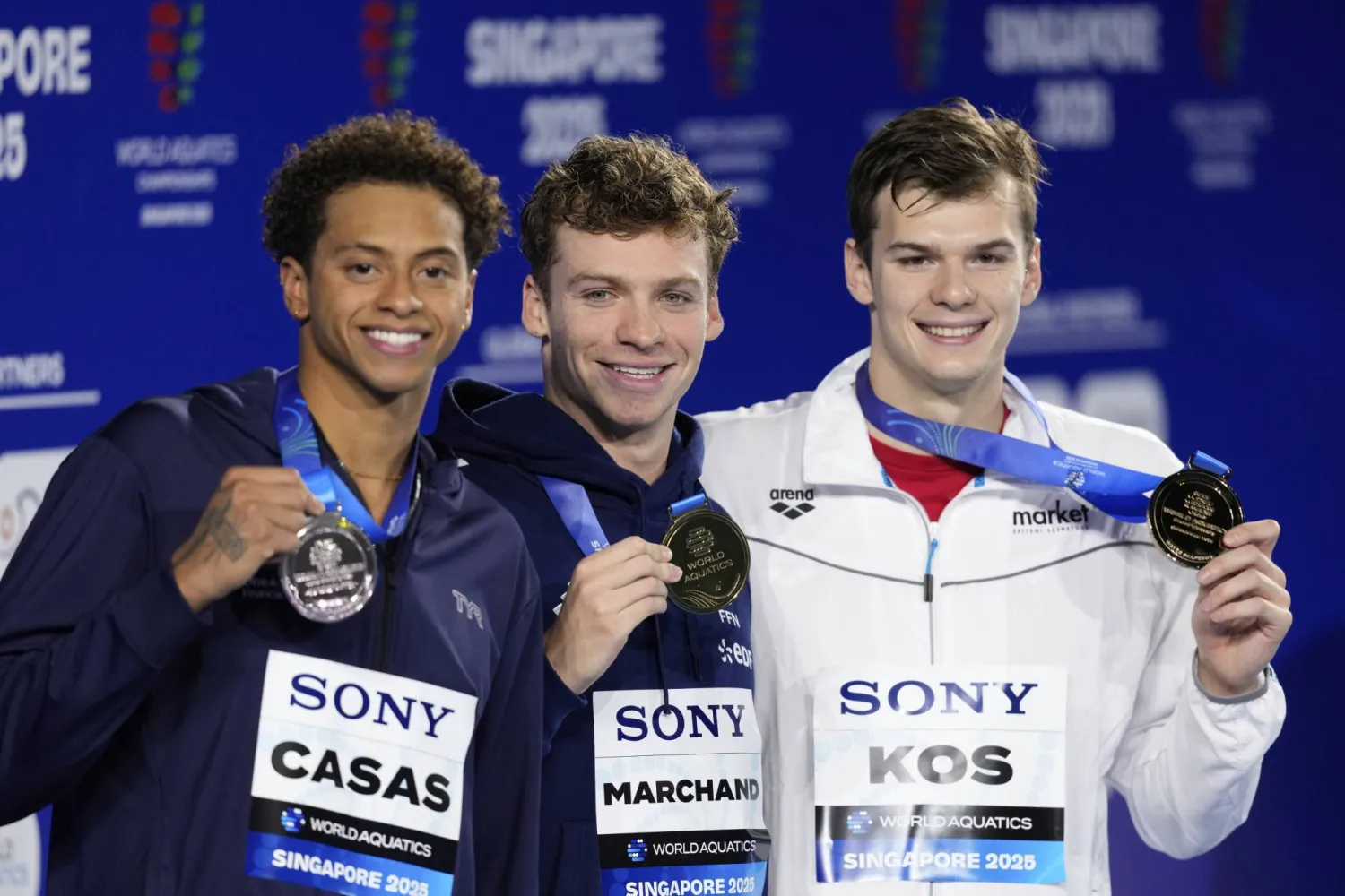 مارشان سجل زمناً قدره 1:53.69 دقيقة وهو ثاني أسرع توقيت في التاريخ (أ.ب)