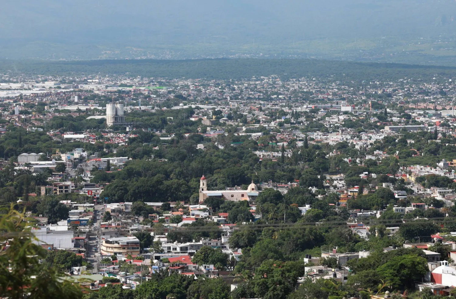 A general view shows part of Jiutepec, Morelos state, Mexico July 30, 2025. REUTERS/Henry Romero
