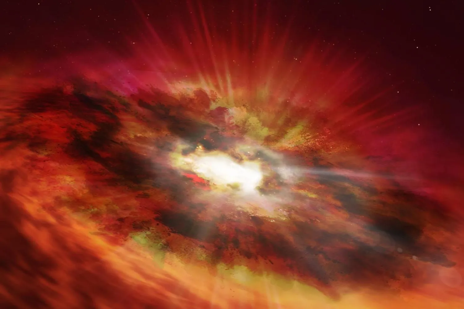 Süper kütleli kara deliklerin daha küçük kara deliklerin birleşimiyle oluştuğu düşünülürken, bilim insanları farklı bir teori ortaya atıyor (Temsili/NASA)