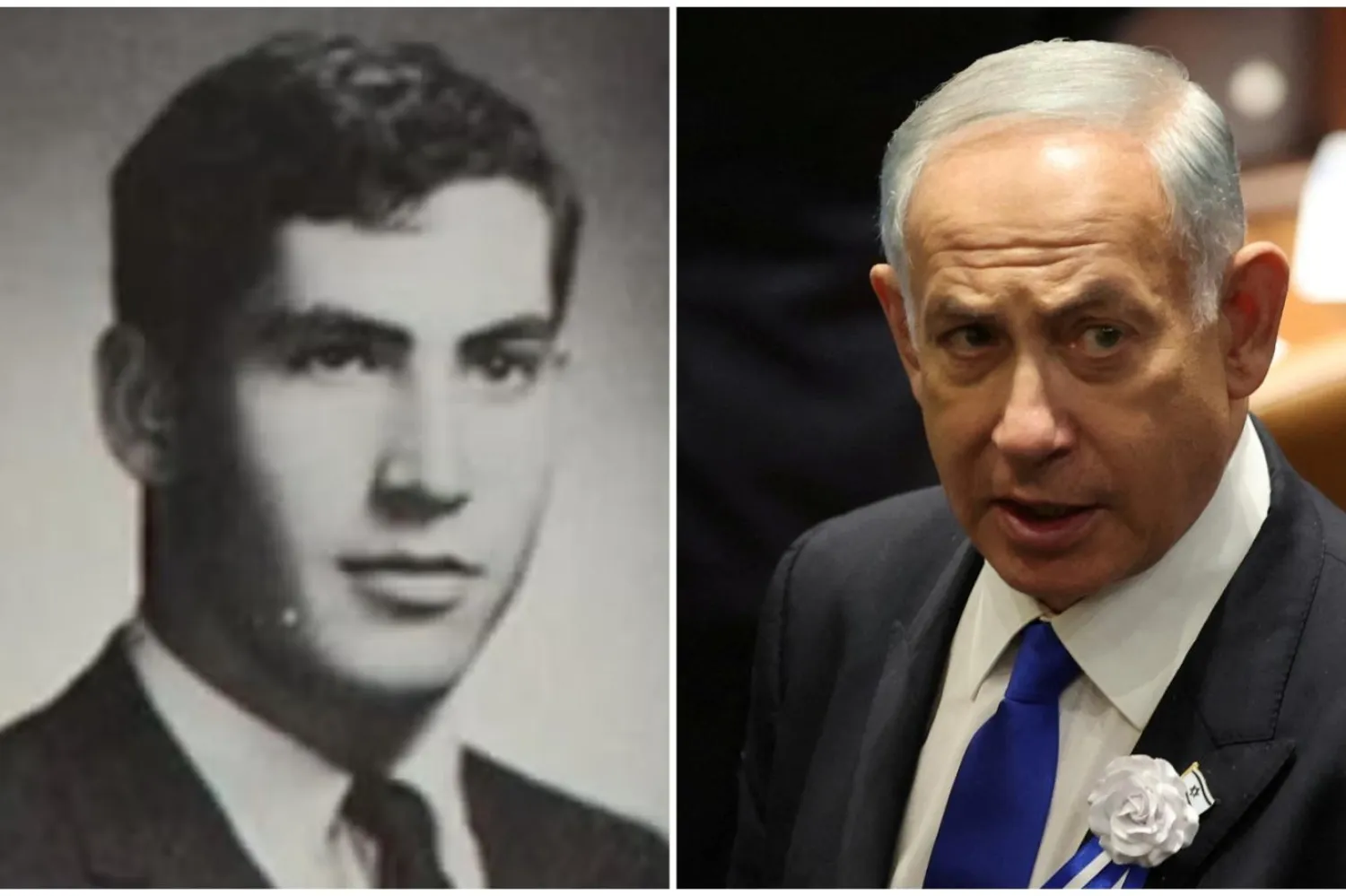 Öğrenciler, Netanyahu'nun lise fotoğrafı ve adının onur köşesinden kaldırılmasını istiyor (Jewish Telegraphic Agency/Reuters)