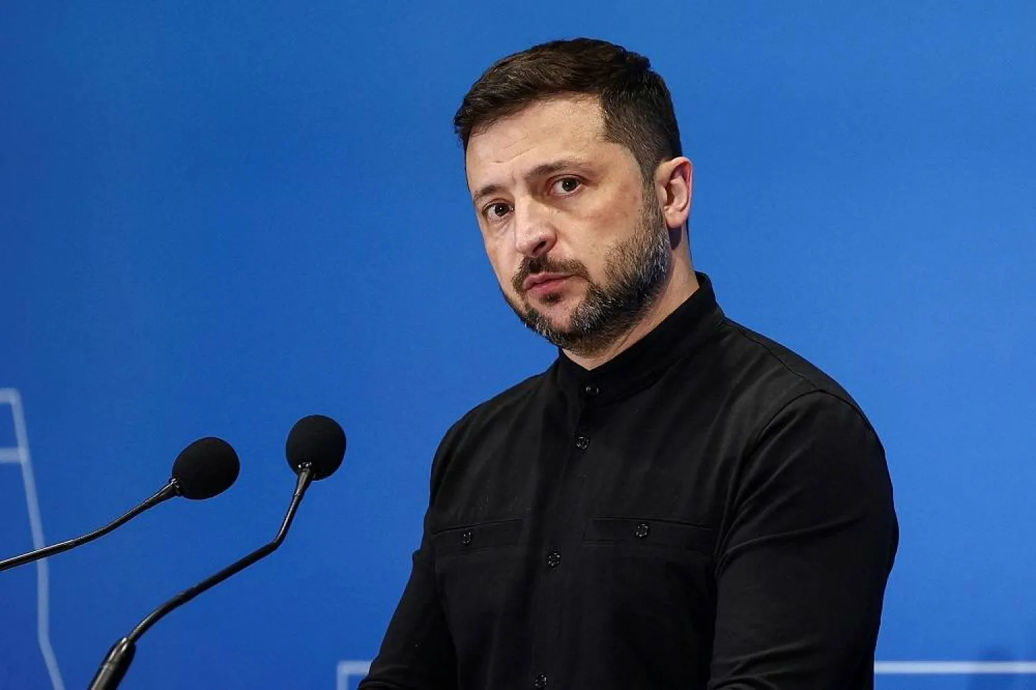 Ukrainian President Volodymyr Zelenskiy attends a press conference on the first day of the two-day Ukraine Recovery Conference (URC2025), on plans for the reconstruction of Ukraine, in Rome, Italy, July 10, 2025. (Reuters)