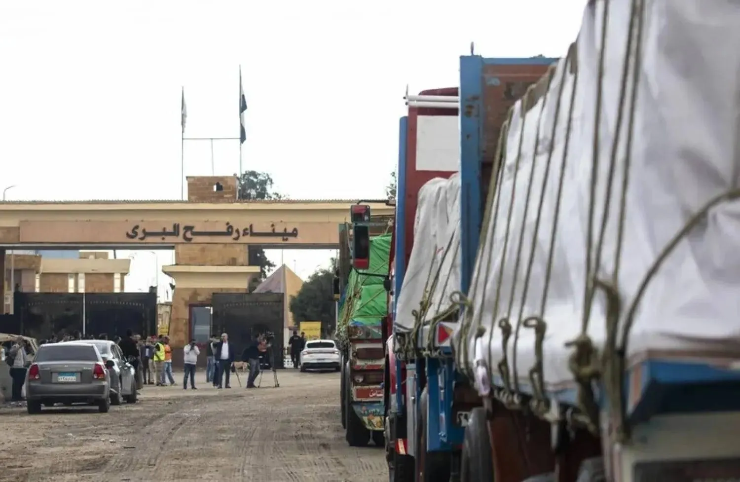 مصر أكدت أن المظاهرات تخدم إسرائيل وجددت التأكيد أنها لم تغلق معبر رفح قط (محافظة شمال سيناء)