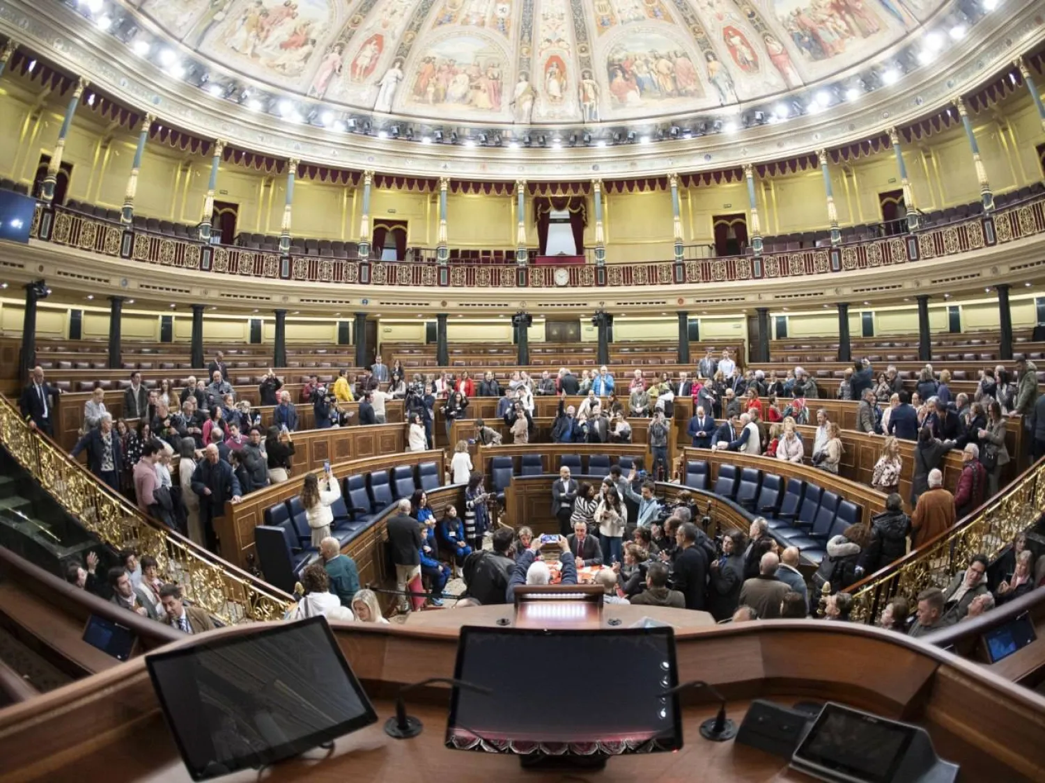 قاعة البرلمان الإسباني (صفحة البرلمان عبر موقع فيسبوك) 