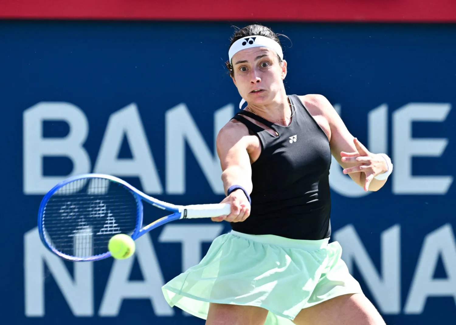 سيفاستوفا خلال مباراتها مع بيغولا (أ.ف.ب)