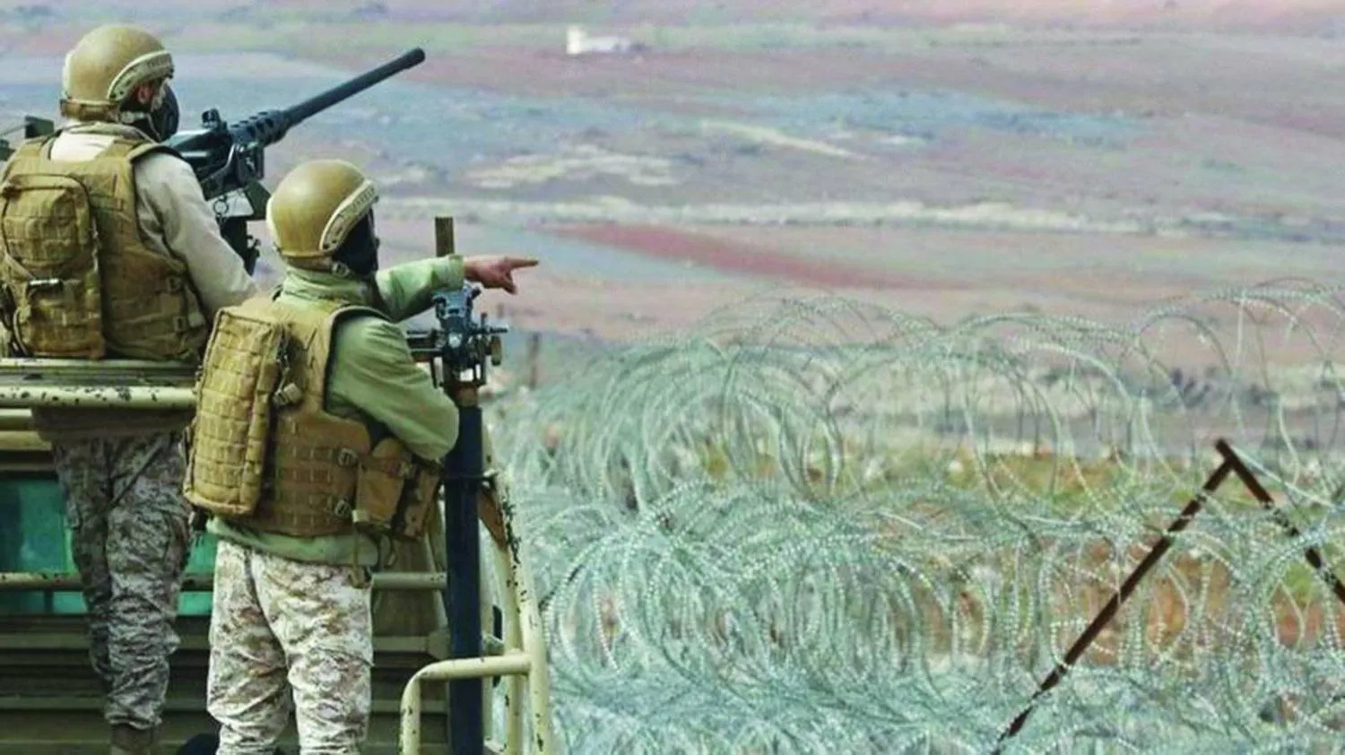 دورية للجيش الأردني على طول الحدود مع سوريا في أبريل 2023 (أرشيفية - أ.ف.ب)