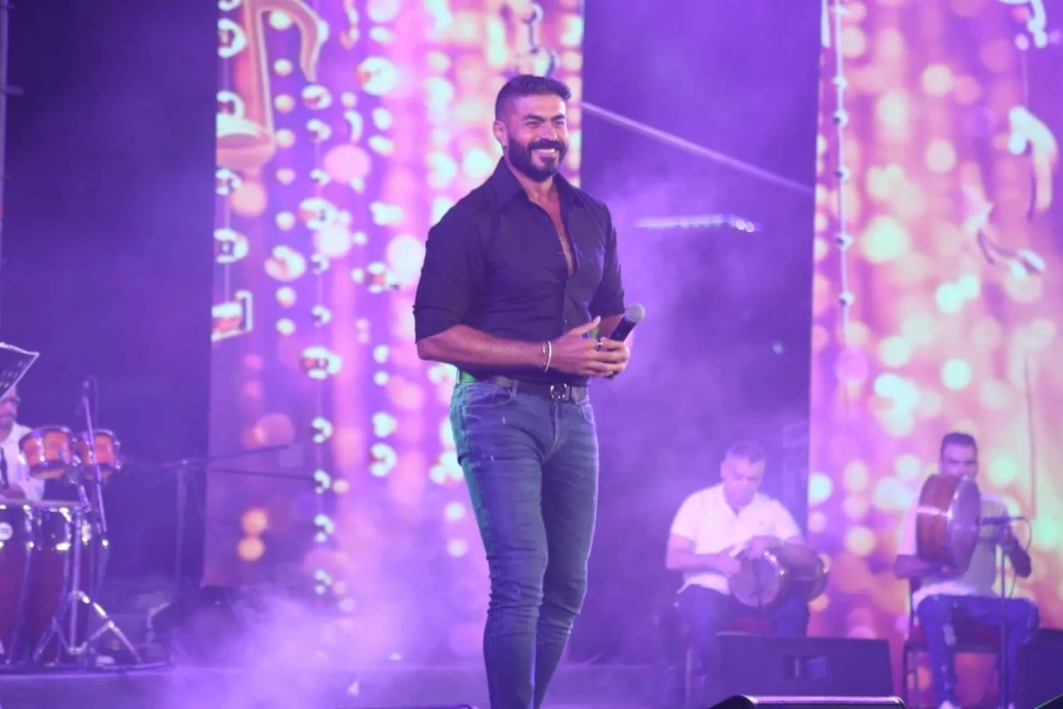 الفنان خالد سليم في ختام مهرجان صيف الأوبرا بمصر (وزارة الثقافة)