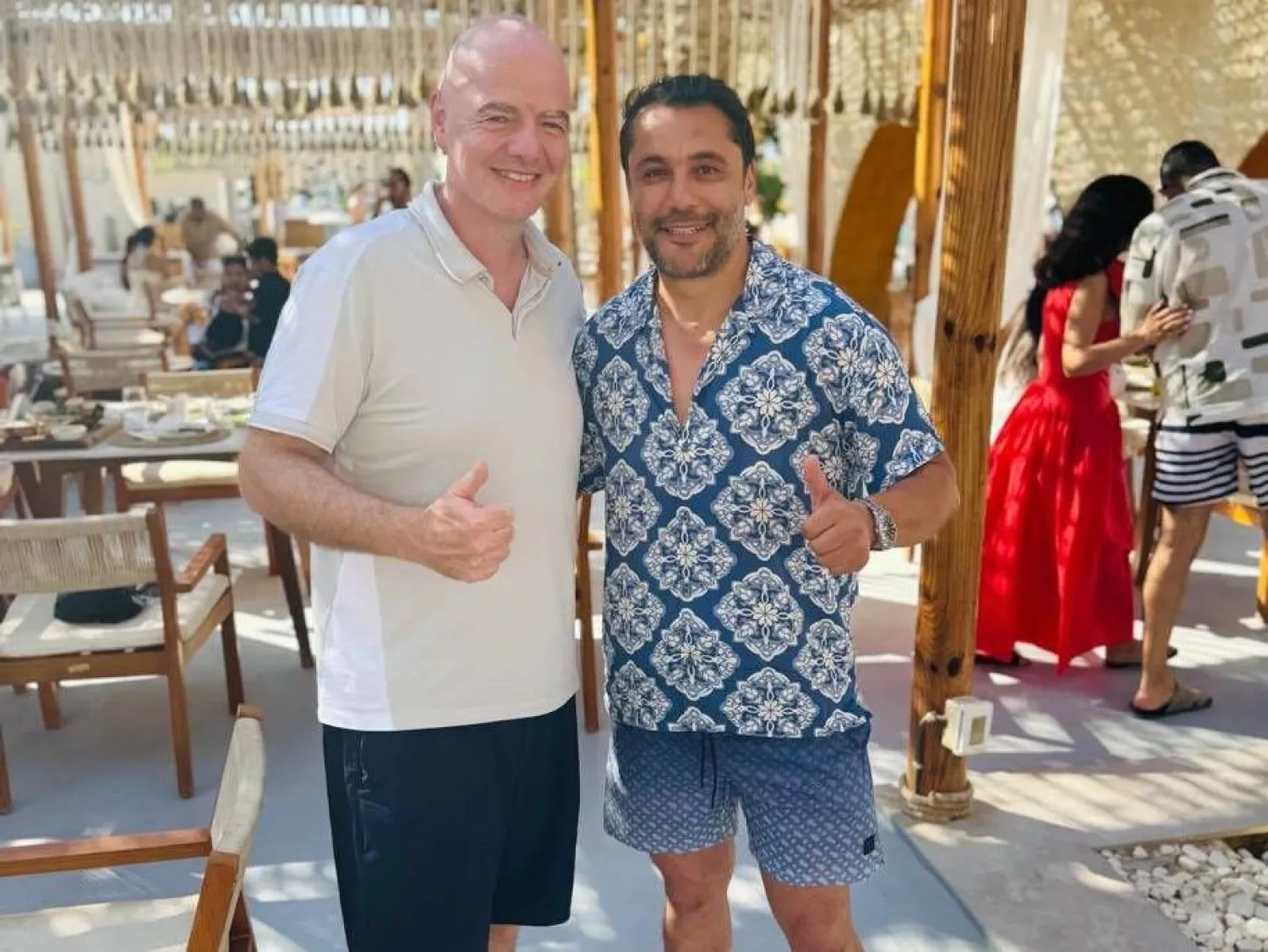 إنفانتينو خلال رحلته في الساحل الشمالي (الشرق الأوسط)