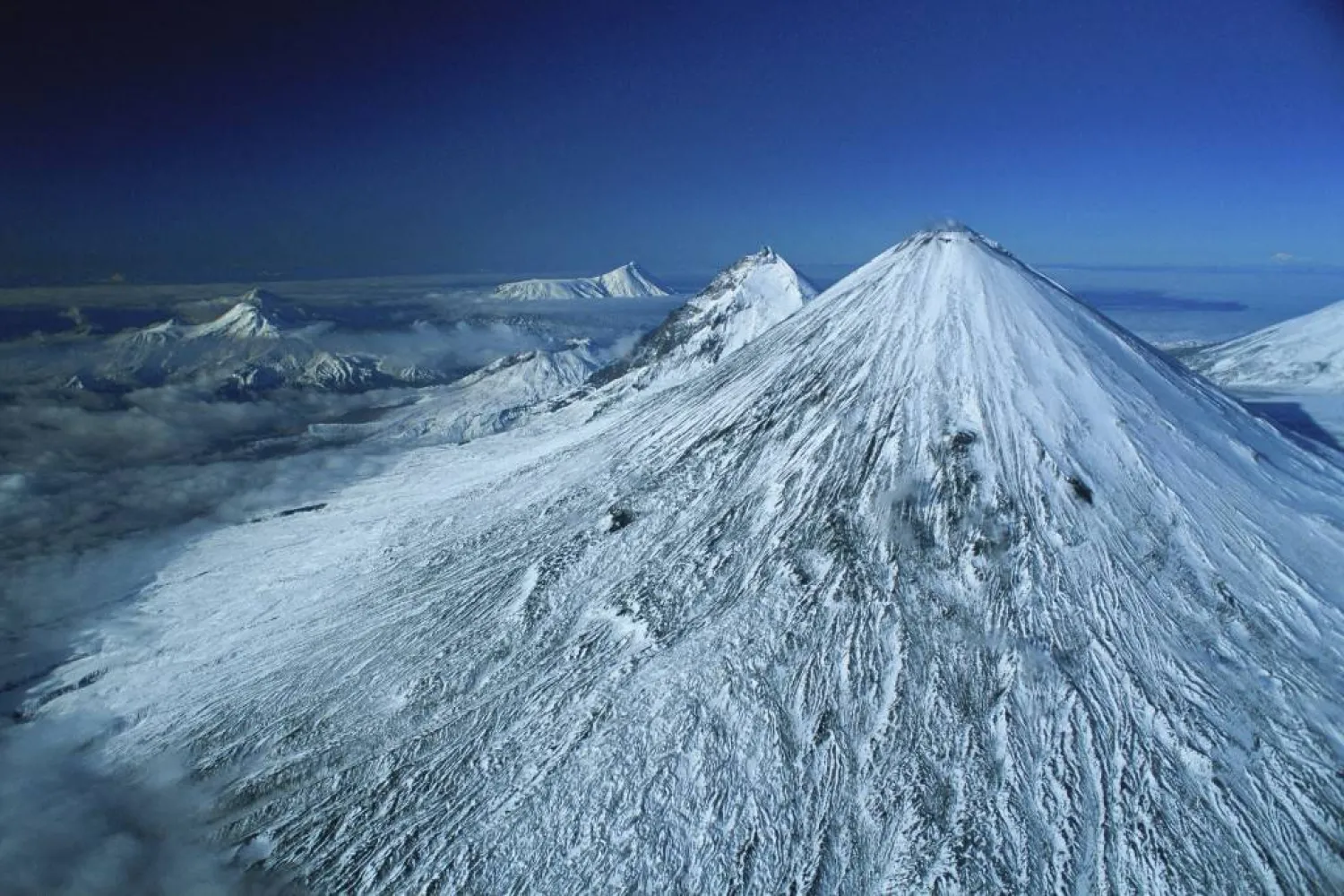 Group of volcanoes of Klyuchevskoy, Russia. (AFP)
