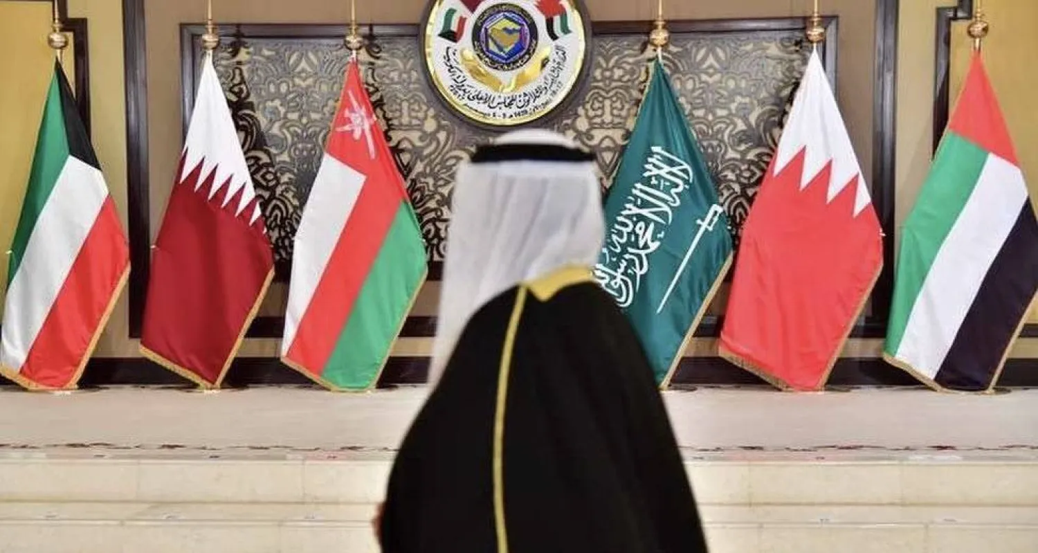 أعلام دول الخليج العربي في إحدى المناسبات (أ.ف.ب)