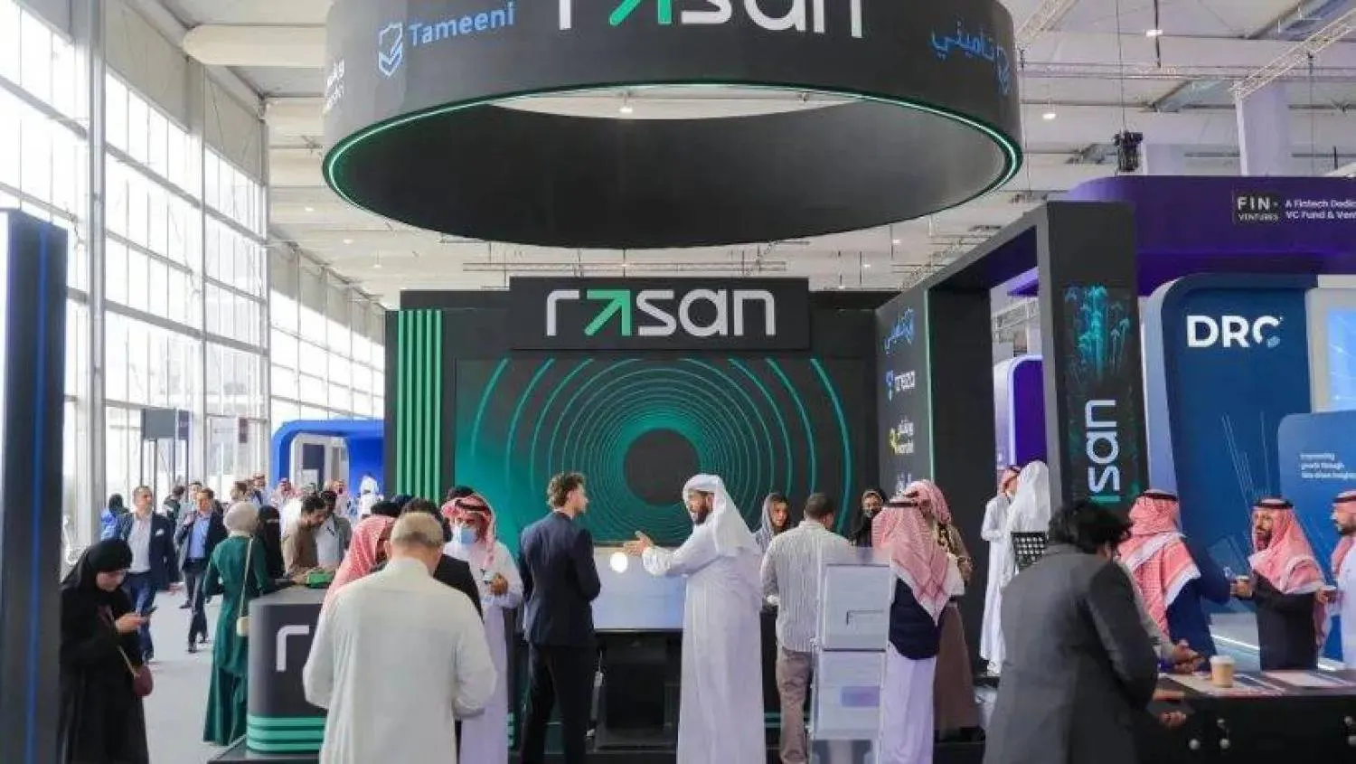 جناح «رسن» في أحد المعارض المقامة في السعودية (حساب الشركة على «إكس»)
