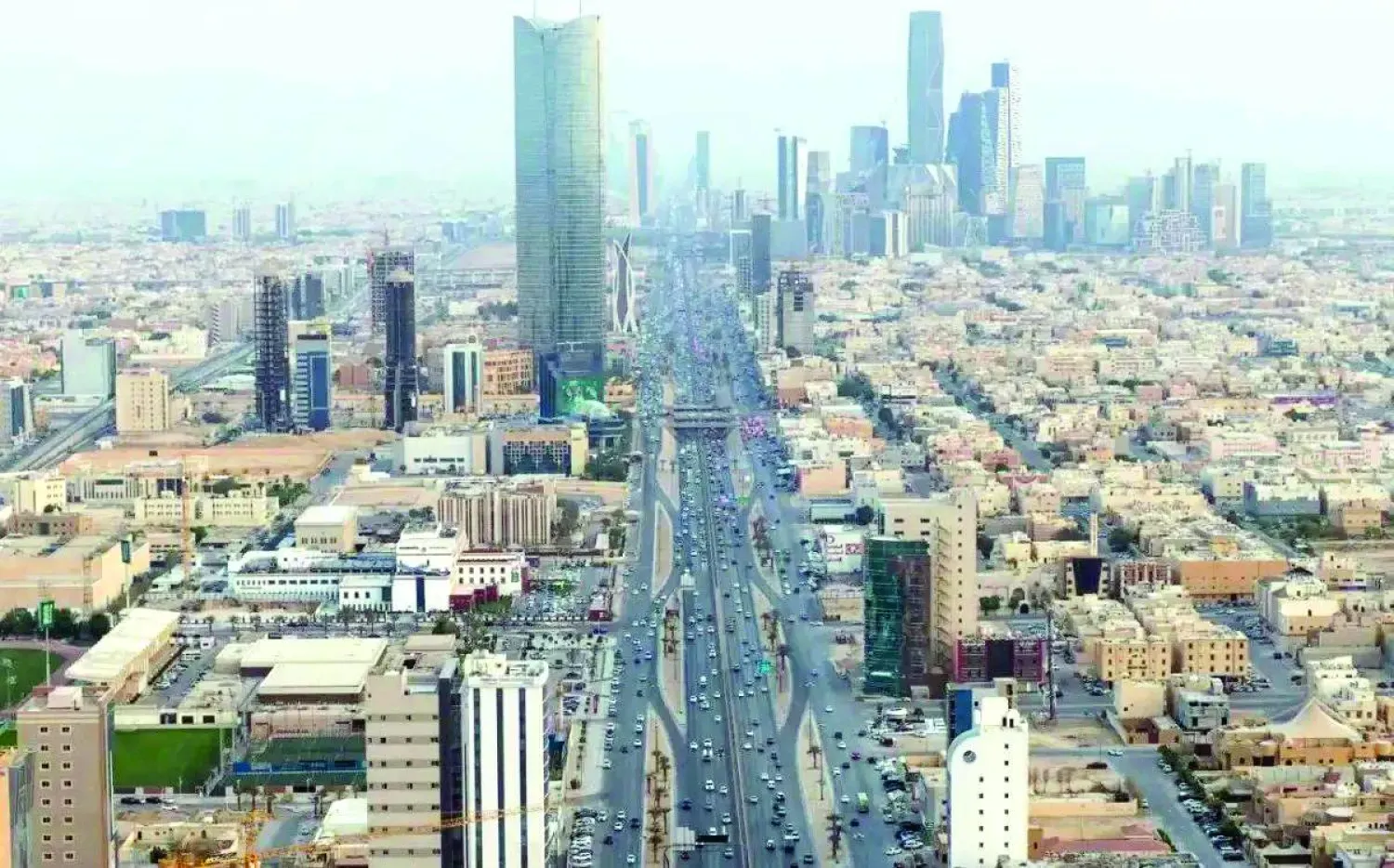 Suudi Arabistan'ın başkenti Riyad'dan bir görünüm, (Şarkul’l Avsat)
